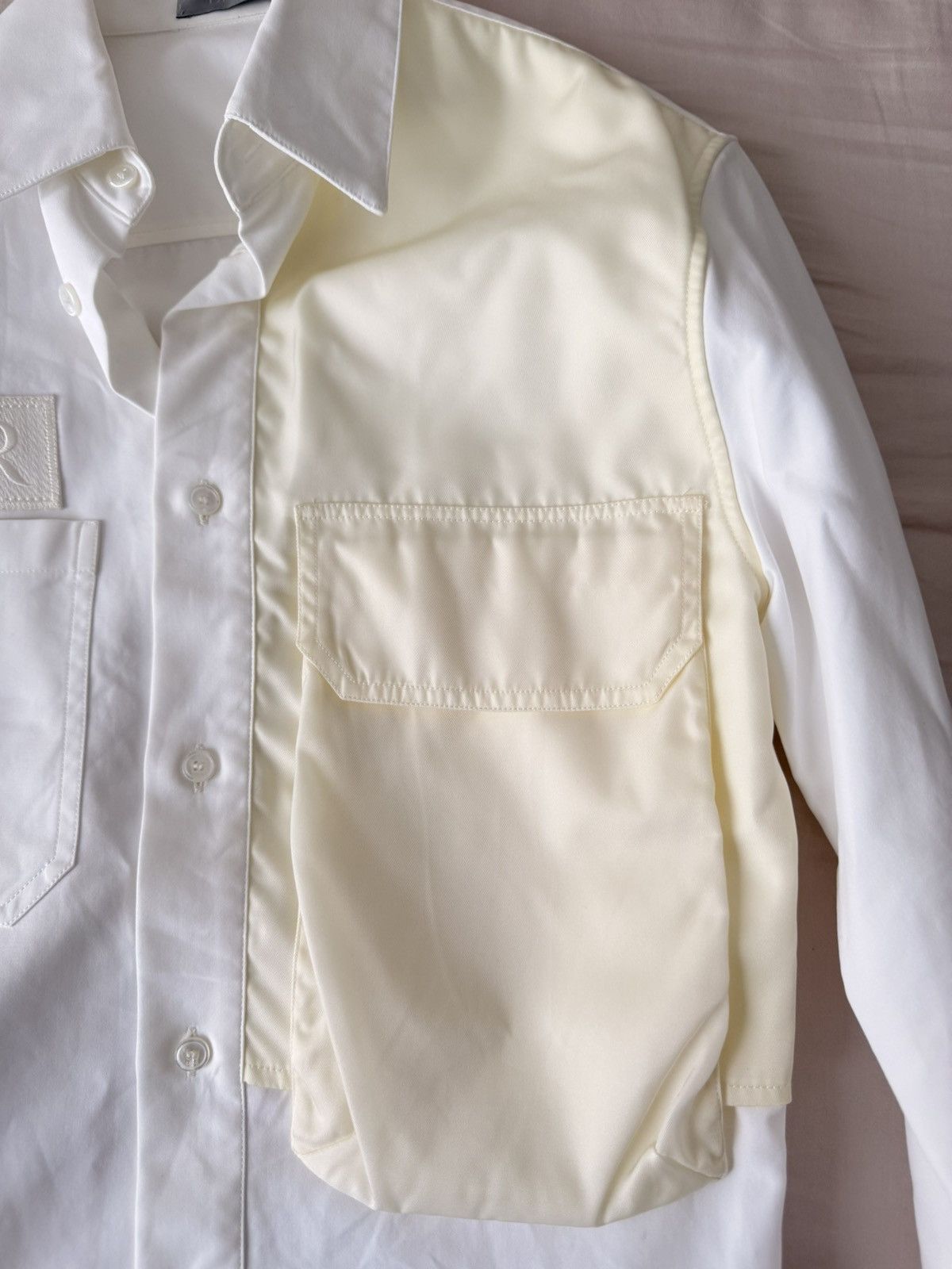 Dior × Sacai Dior x Sacai Button-up Cotton faille shirt Size US S / EU 44-46 / 1 - 3 Thumbnail