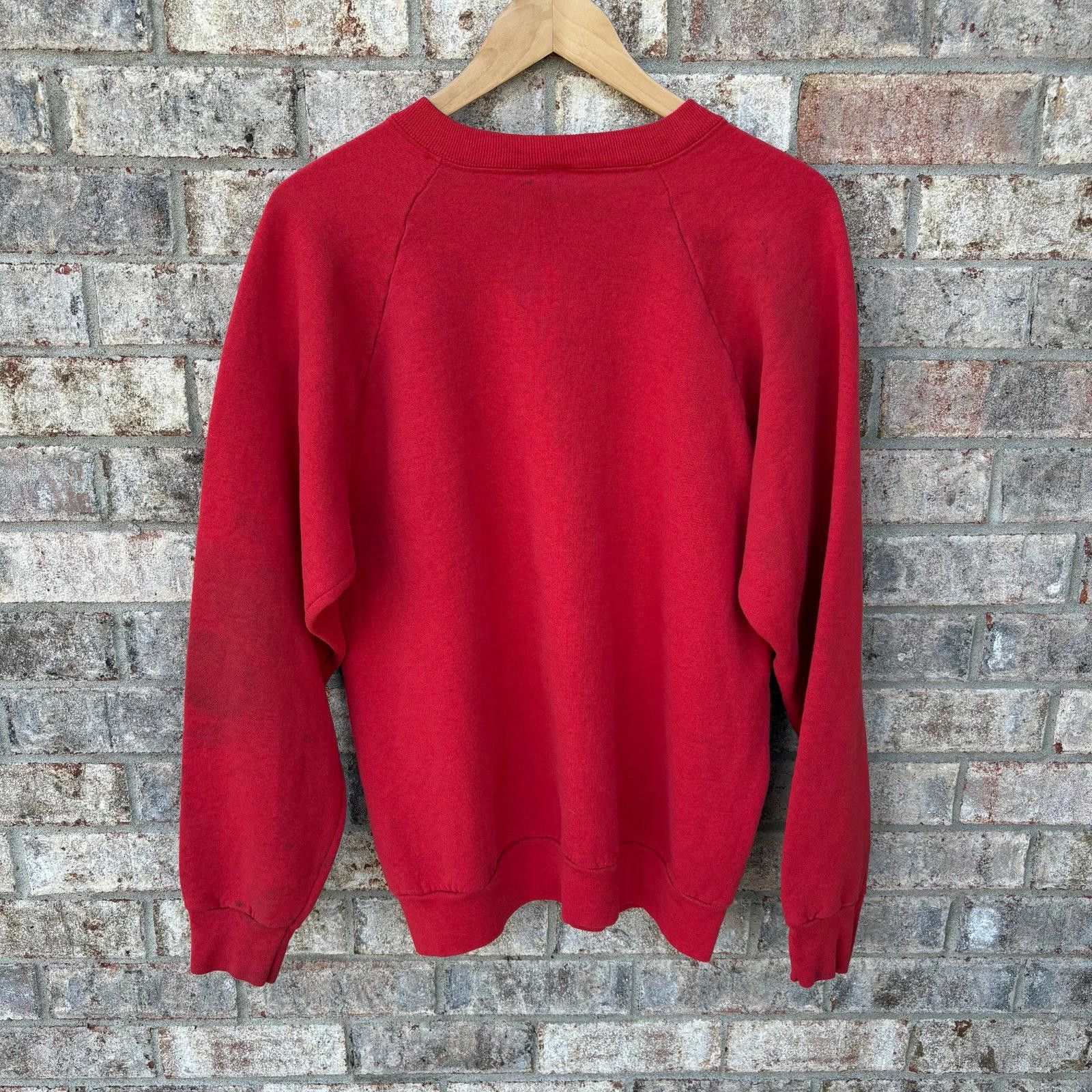 Tultex Vintage 80s wildlife deer sweatshirt Size US XL / EU 56 / 4 - 4 Thumbnail