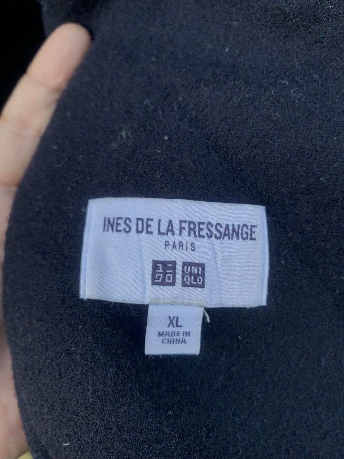 Japanese Brand Ines De La Fressange Wool Long Jacket Size US XL / EU 56 / 4 - 5 Thumbnail