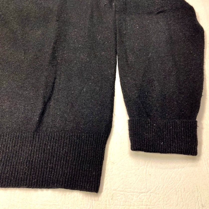 Lord & Taylor LORD & TAYLOR Cashmere Sweater Large Black Round Neck Pullover Button Shoulder Ladies Size L / US 10 / IT 46 - 4 Thumbnail