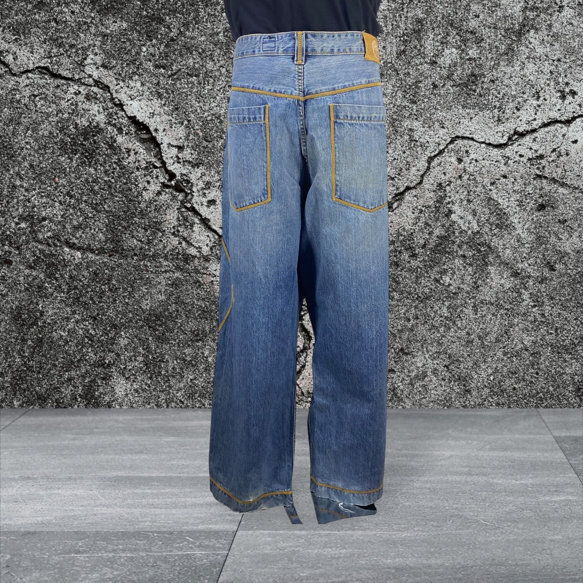 Japanese Brand Timberland Hip Hop Skateboard Jeans Cargo Baggy Jeans Size US 42 / EU 58 - 1 Thumbnail