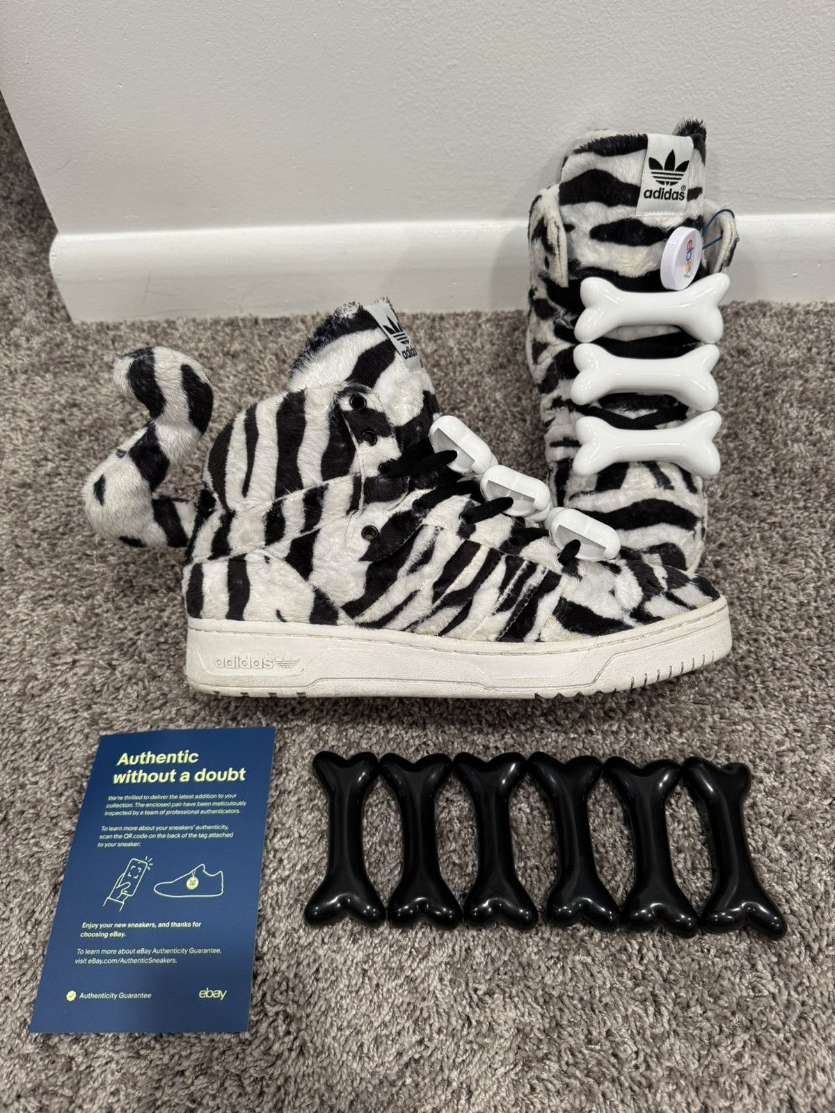 Jeremy Scott 2 sets of Adidas Jeremy Scott Bones Size ONE SIZE - 1 Thumbnail