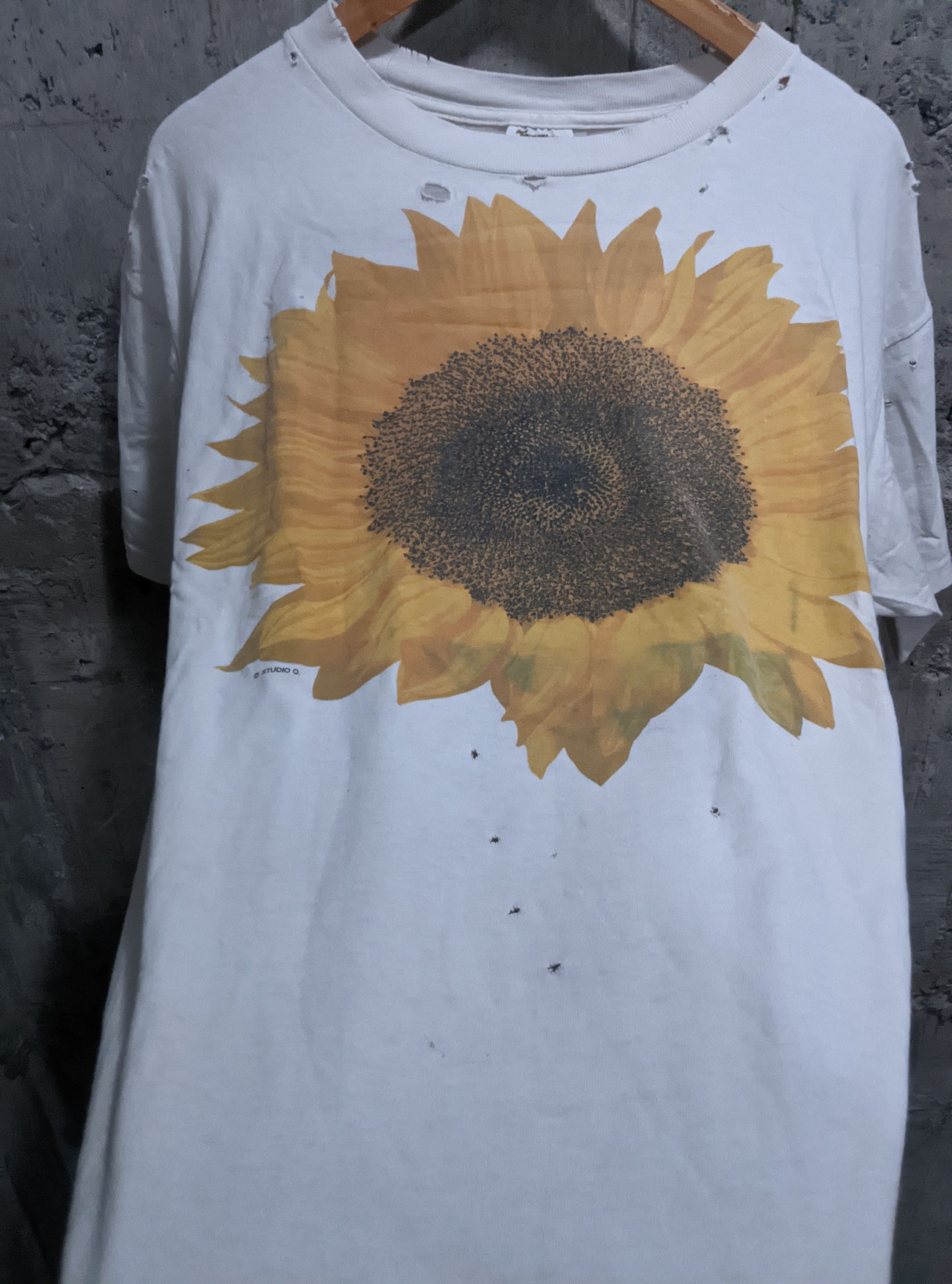 Vintage Vintage 90s thrashed sunflower art distressed grunge ERD Size US XL / EU 56 / 4 - 2 Thumbnail