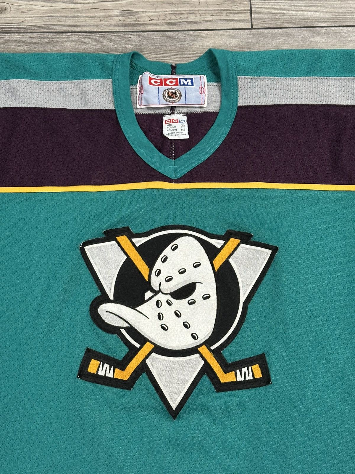 NHL × Vintage Vintage NHL Anaheim Ducks CCM Jersey Size US XXL / EU 58 / 5 - 3 Thumbnail