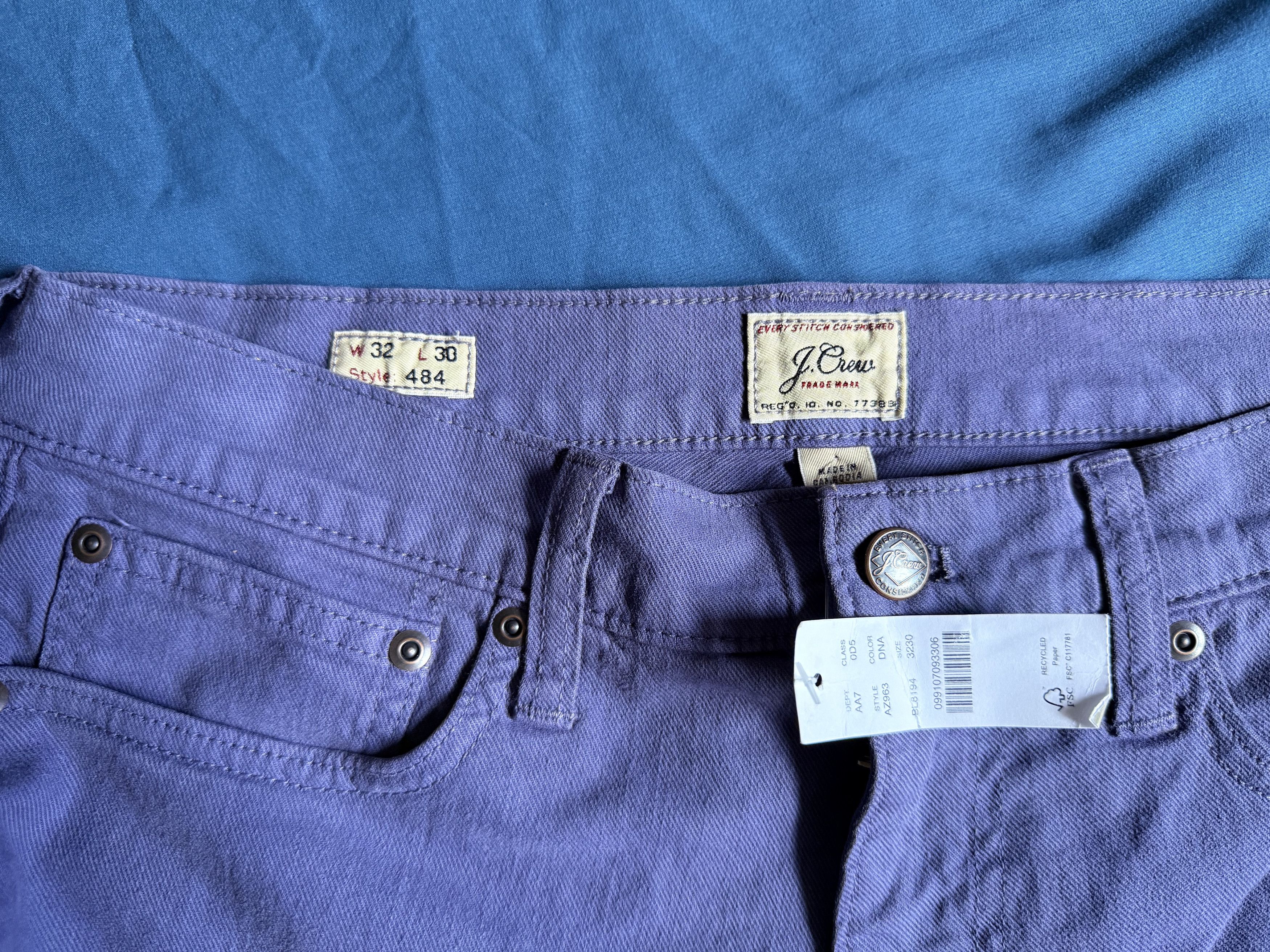 J.Crew J. Crew 484 Slim Fit Garment Dyed Pant 32x30 $118 Size US 32 / EU 48 - 4 Thumbnail
