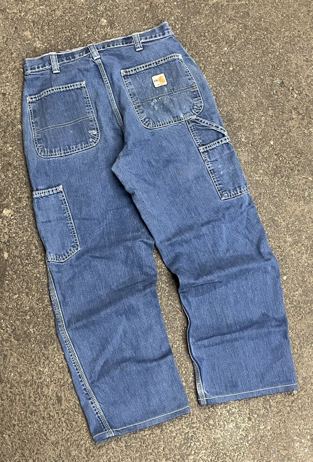 Carhartt × Vintage Carhartt cargo carpenter pants skater y2k baggy hype Size US 30 / EU 46 - 1 Thumbnail