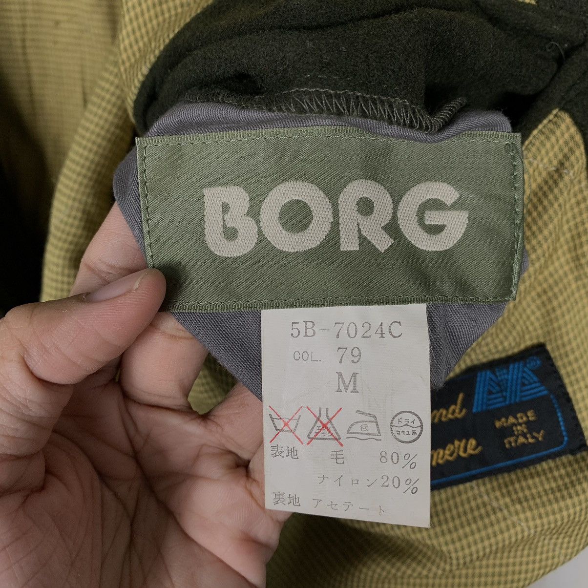 Japanese Brand Borg wool And Cashmere Bomber Jacket Size US M / EU 48-50 / 2 - 17 Thumbnail