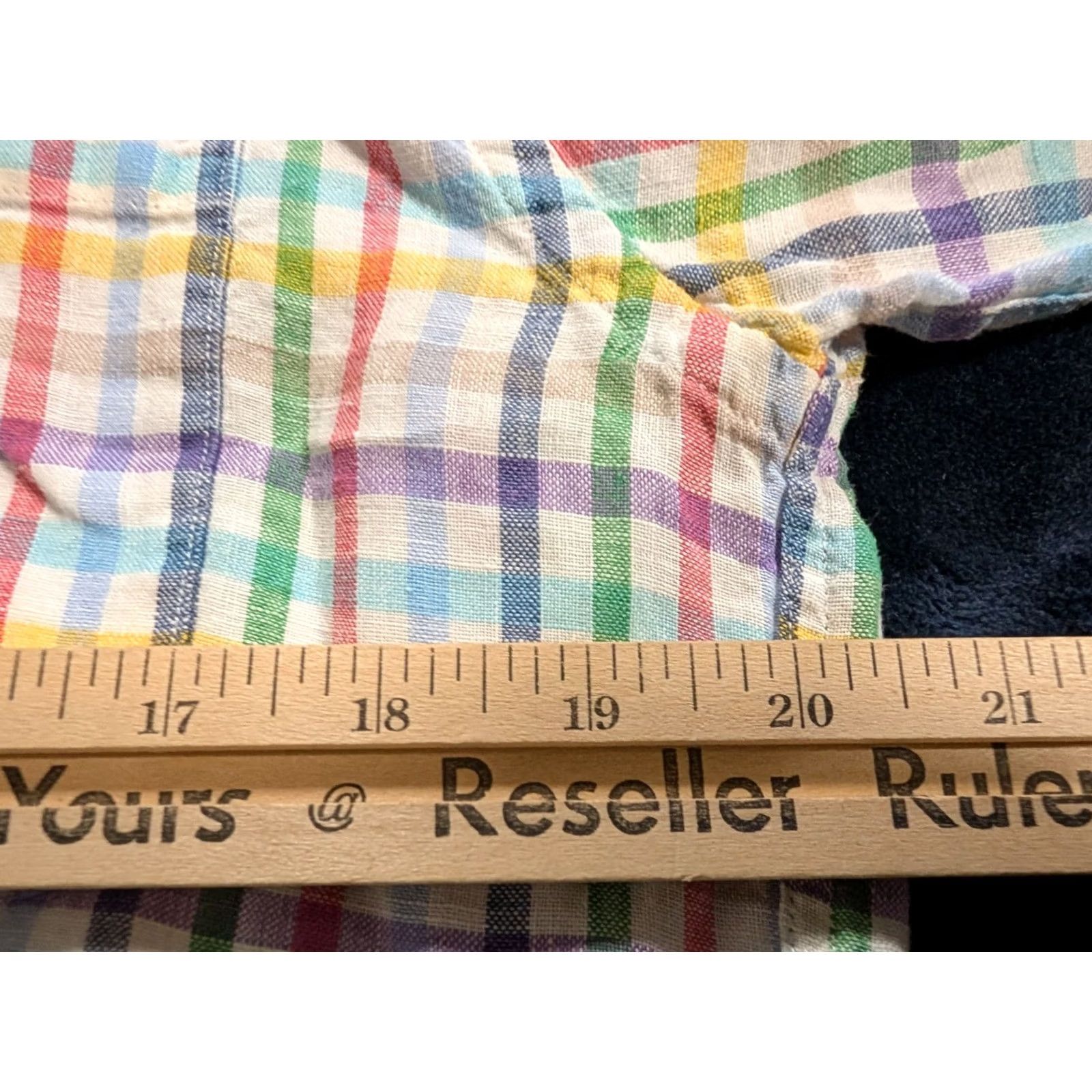 Brooks Brothers Brooks Brothers Shirt Men's S Multicolor Striped Linen Button-Down Crewneck? Size US S / EU 44-46 / 1 - 7 Thumbnail