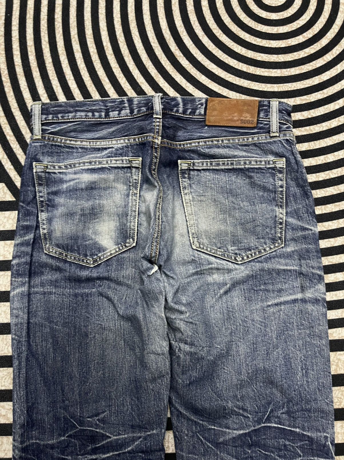 Uniqlo 2000s UNIQLO S002 WASHABLE DENIM JEANS RARE DESIGN Size US 32 / EU 48 - 15 Thumbnail