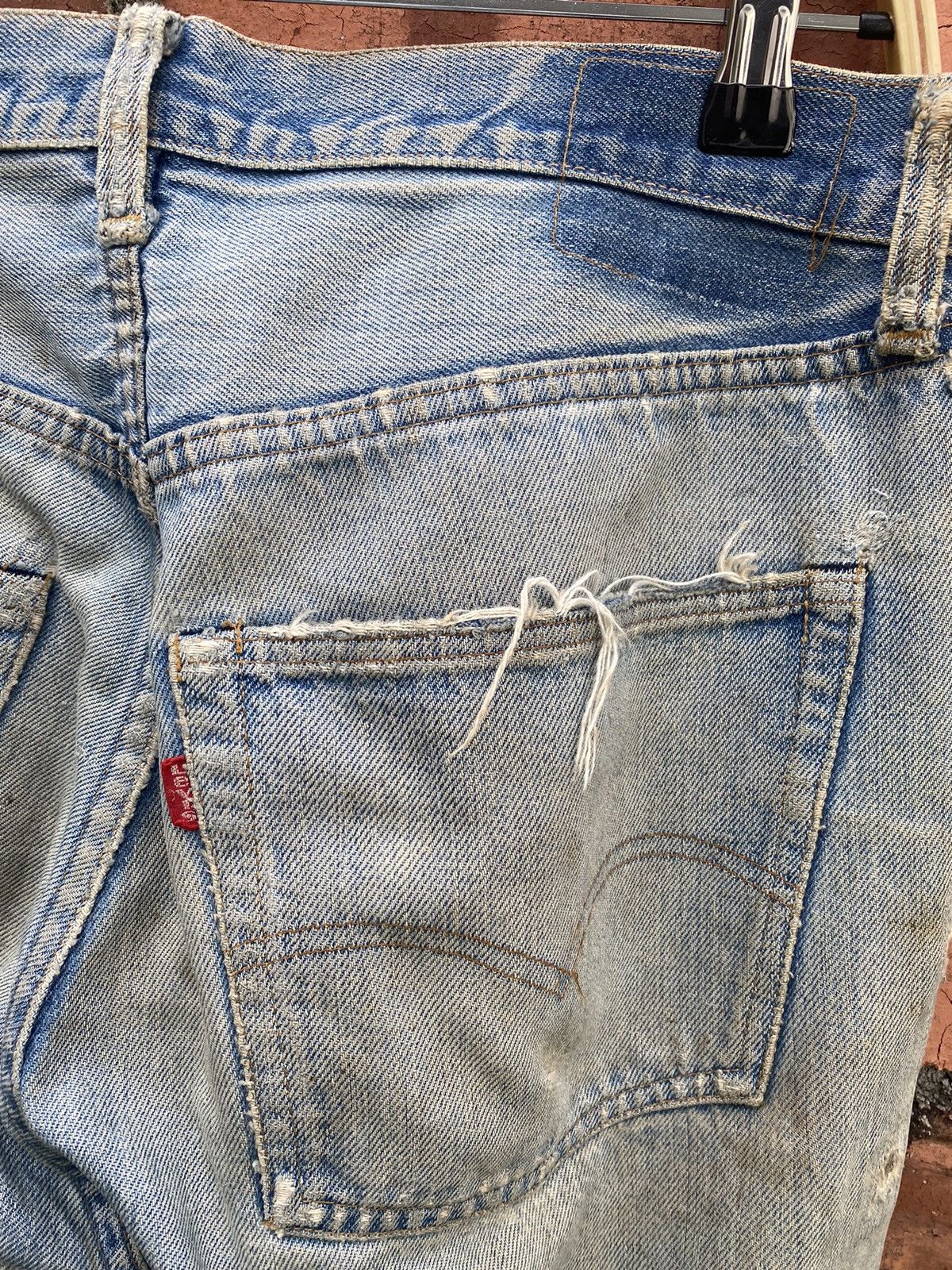 Levi's Vintage Clothing × Vintage W32x28.5 vintage levi's redline 80s distressed condition Size US 32 / EU 48 - 3 Thumbnail