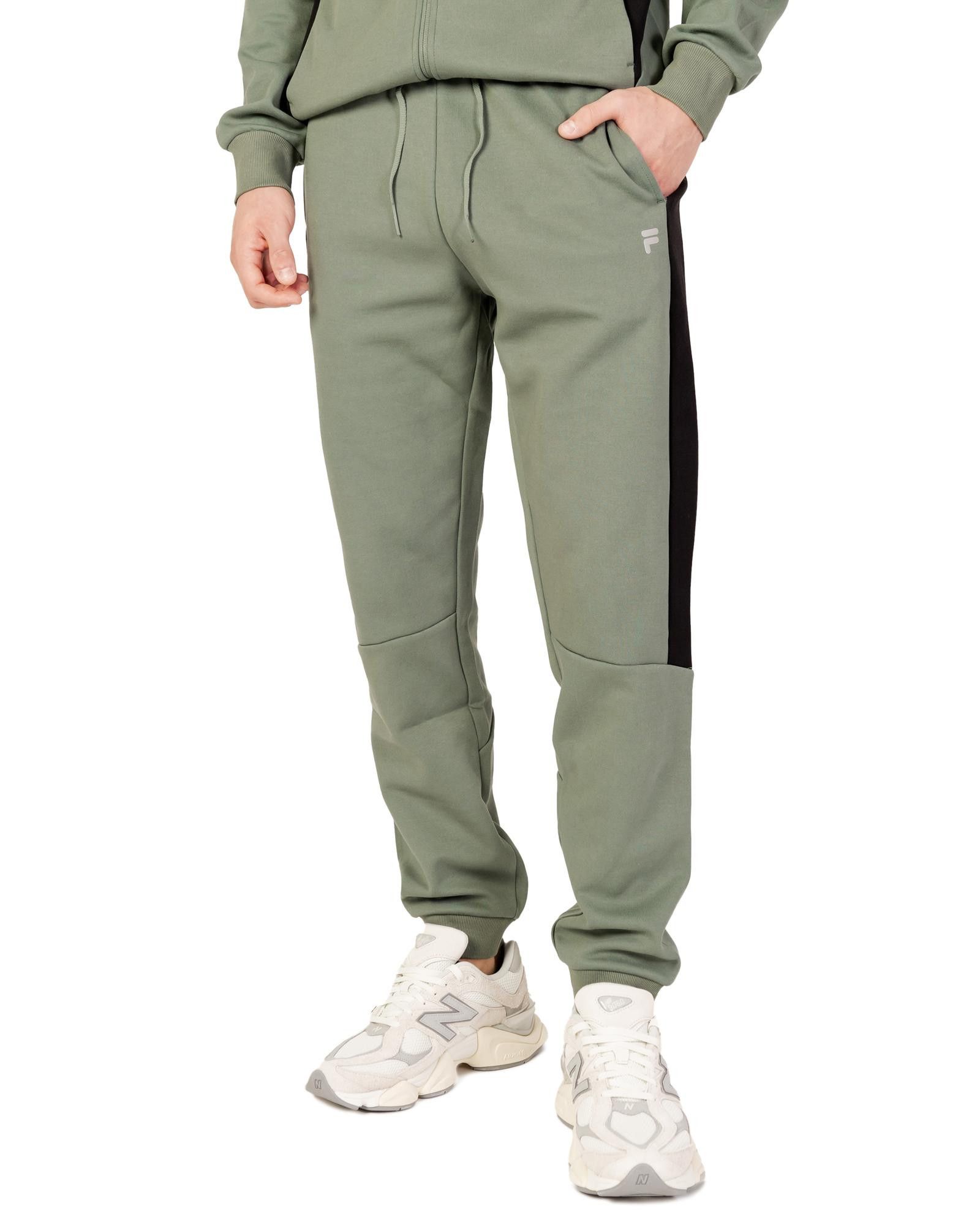 Image of Fila Lace-Up Trousers With Front Pockets in Green, Men's (Size 38)