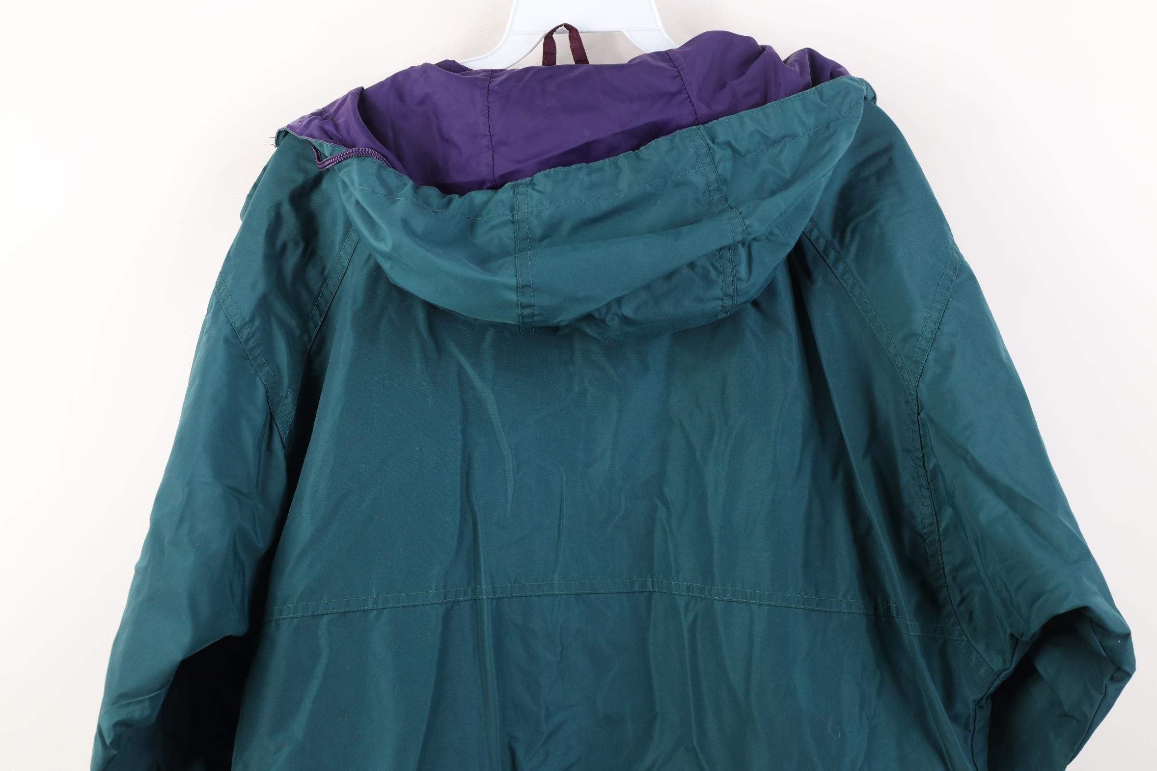 Columbia Vintage90s Columbia Hooded Rain Parka Jacket Coat Green Size US M / EU 48-50 / 2 - 16 Thumbnail
