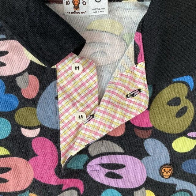 Bape BAPE Milo Multi camo Polo Shirt a bathing ape NIGO Size US S / EU 44-46 / 1 - 5 Thumbnail