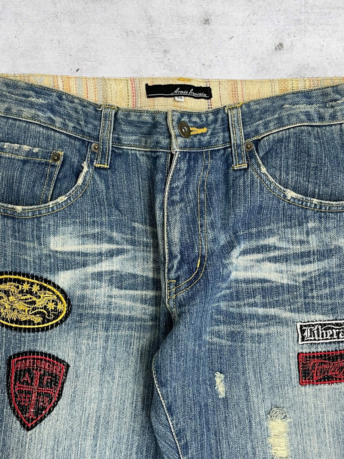Japanese Brand JAPAN ARMEE FRANCAISE VINTAGE RUGGED AESTHETIC GRUNGE PATCH Size US 31 - 10 Thumbnail