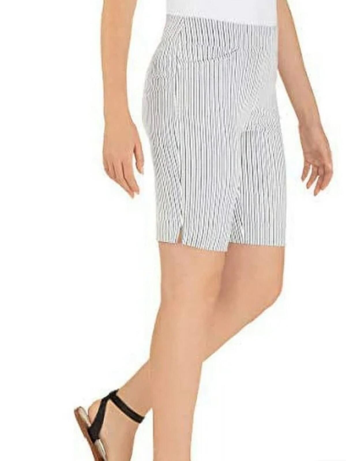 Other Hilary Radley / Stripe Bermuda Shorts / Blue White Striped Size 32" / US 10 / IT 46 - 11 Thumbnail