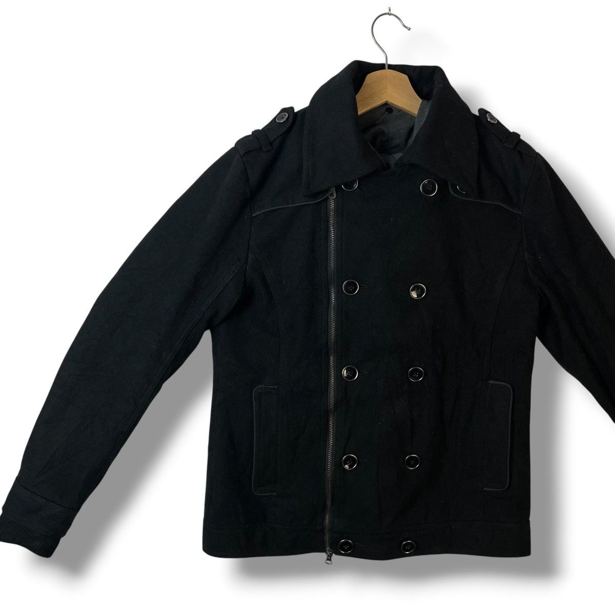 If Six Was Nine 🇯🇵 IN THE ATTIC DOUBLE LAYER PUNK GOTHIC WOOL JACKET Size US L / EU 52-54 / 3 - 5 Thumbnail