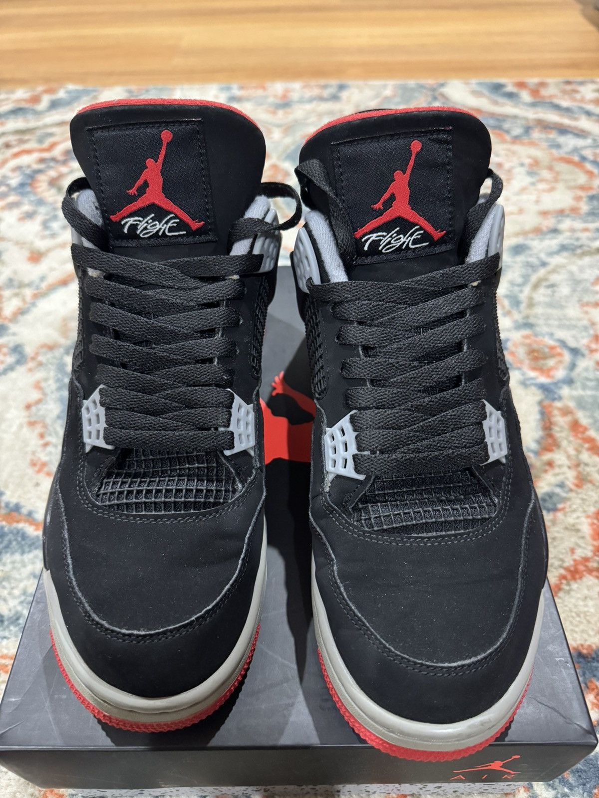Jordan Brand Jordan 4 Retro Bred 2019 - Size 10 Size US 10 / EU 43 - 5 Thumbnail