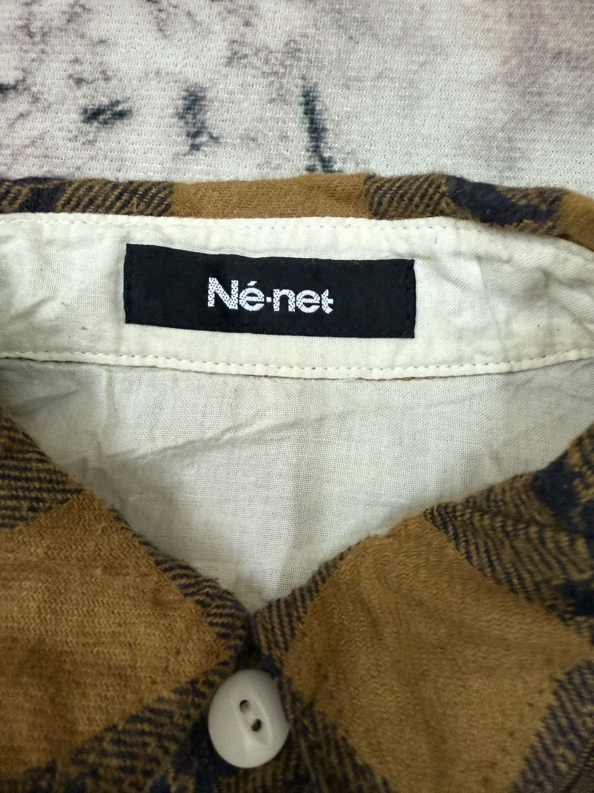 Issey Miyake Ne-Net Chekered Flanel Long Shirt Button Up Size M / US 6-8 / IT 42-44 - 6 Thumbnail
