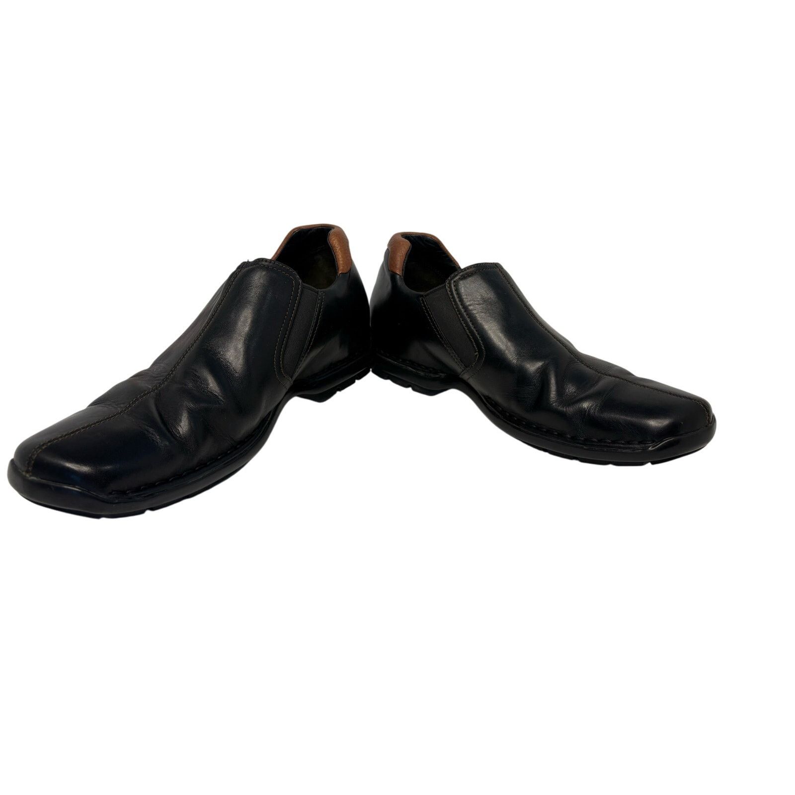 Kenneth Cole Kenneth Cole Zeno Split Toe Leather Loafer sz 10.5 Black Size US 10.5 / EU 43-44 - 3 Thumbnail