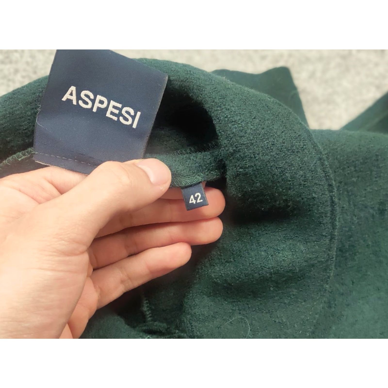 Aspesi A Alberto Aspesi Design green wool button-up Pocket Blazer Womens Jacket Size M / US 6-8 / IT 42-44 - 7 Thumbnail