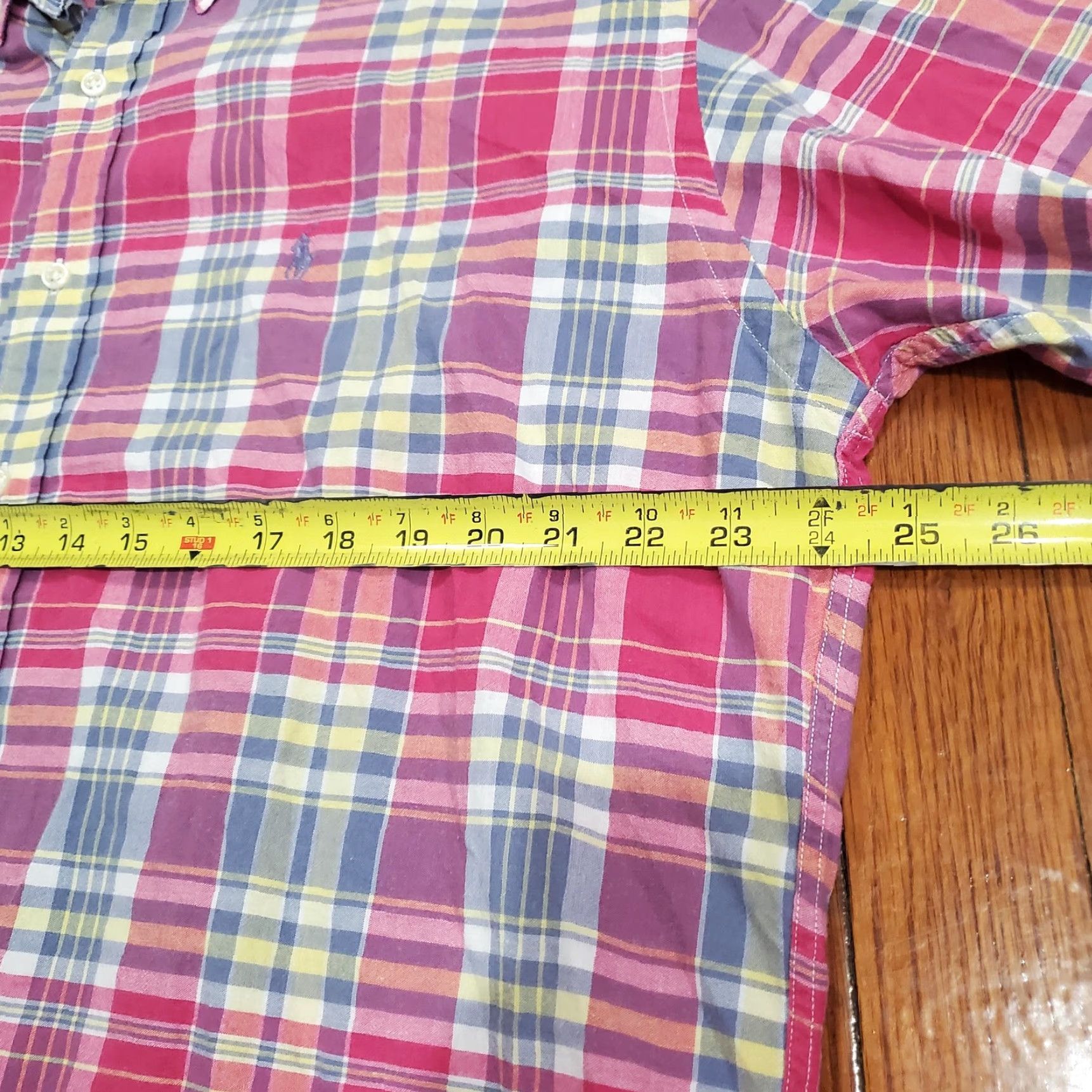 Ralph Lauren Ralph Lauren Blake Shirt Mens L Plaid Short Sleeve Button-Down Cotton Casual Size US L / EU 52-54 / 3 - 4 Thumbnail