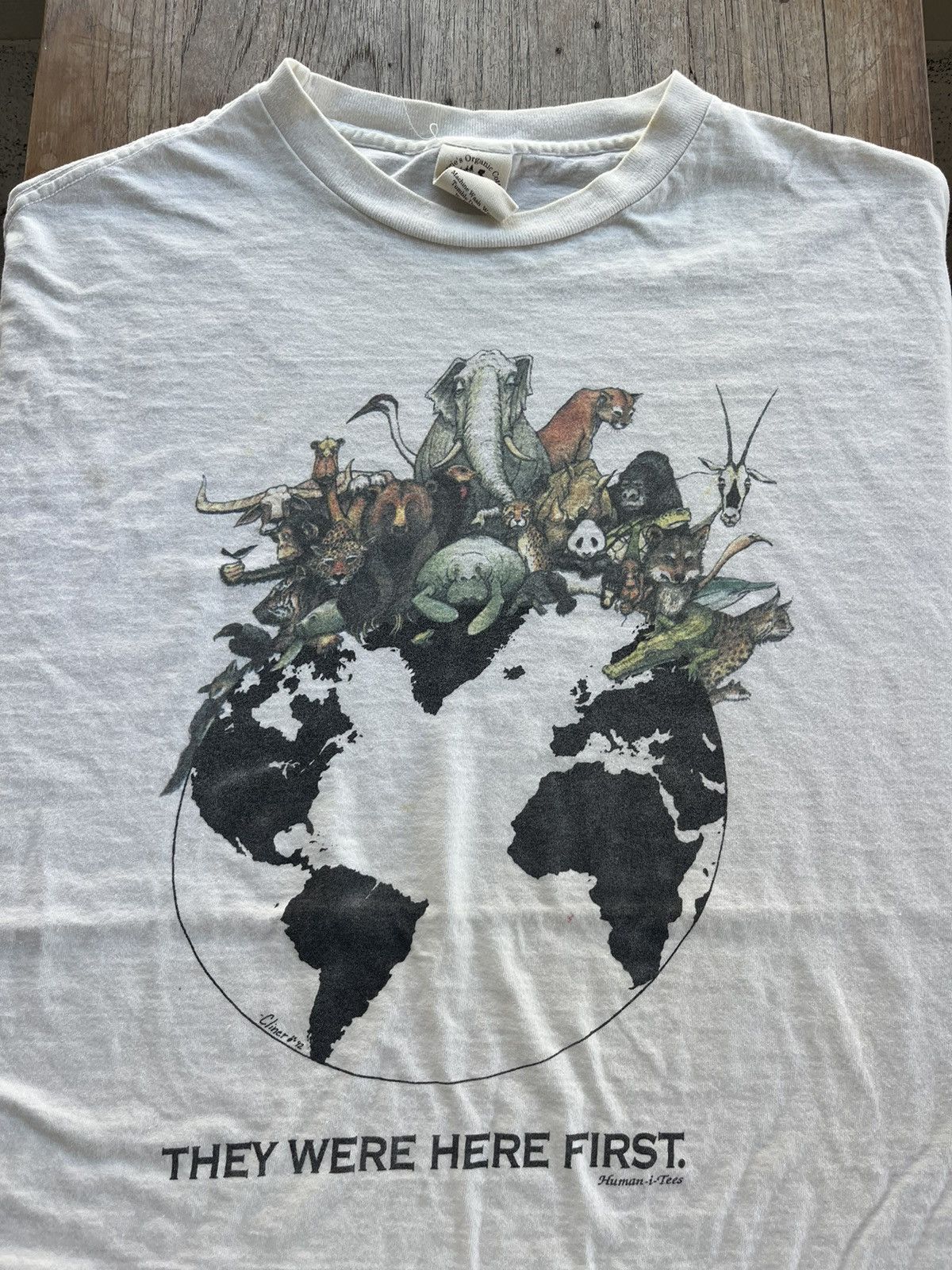 Vintage Vintage THEY WERE HERE FIRST artwork design by Human-i-Tees Size US XXL / EU 58 / 5 - 3 Thumbnail