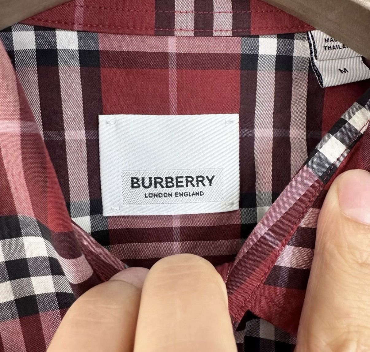 Burberry Burberry/Classic Red Plaid Long Sleeve Shirt K12 Size US M / EU 48-50 / 2 - 4 Thumbnail
