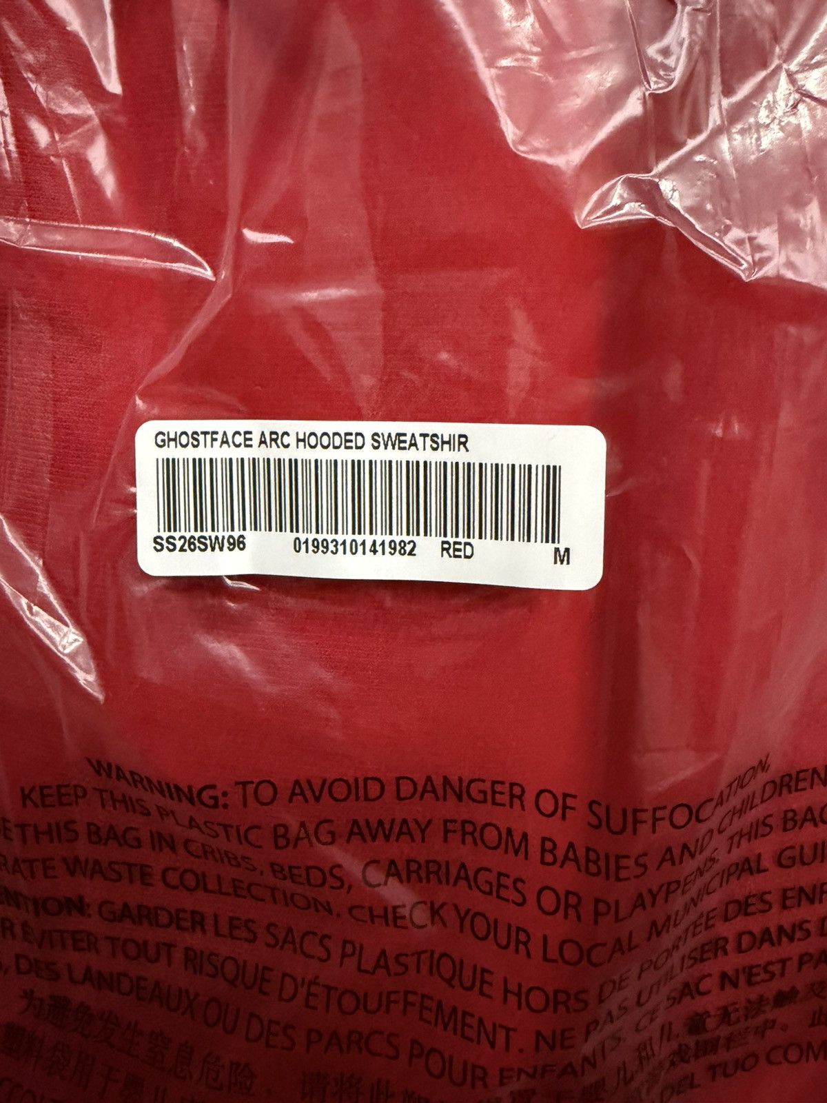 Supreme Supreme Ghostface Arc Hooded Sweatshirt - MEDIUM Size US M / EU 48-50 / 2 - 4 Thumbnail