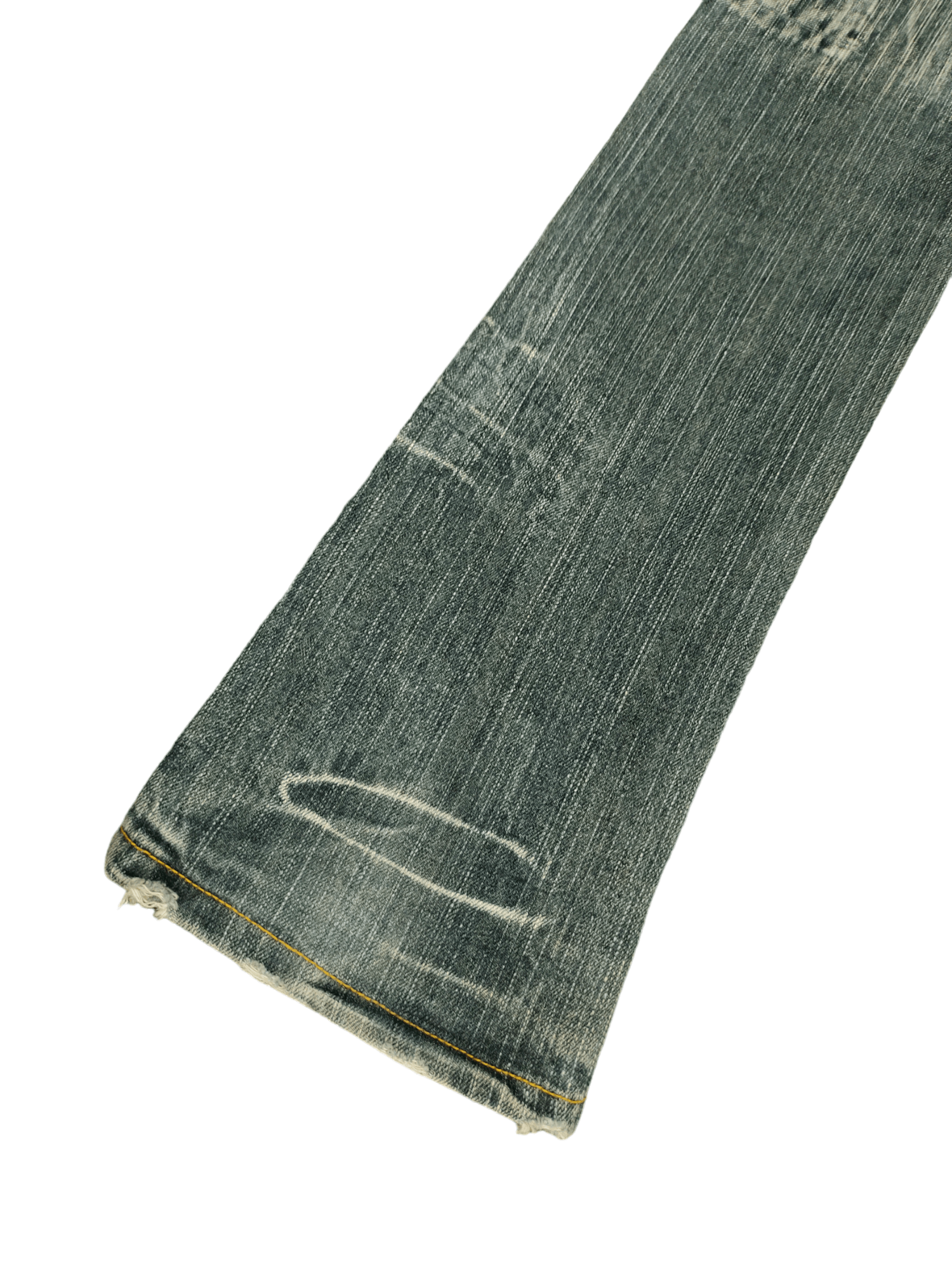 If Six Was Nine Flare Jeans FS Studded Distress Faded Boot Cut Y2k Mudmax Size US 30 / EU 46 - 19 Thumbnail