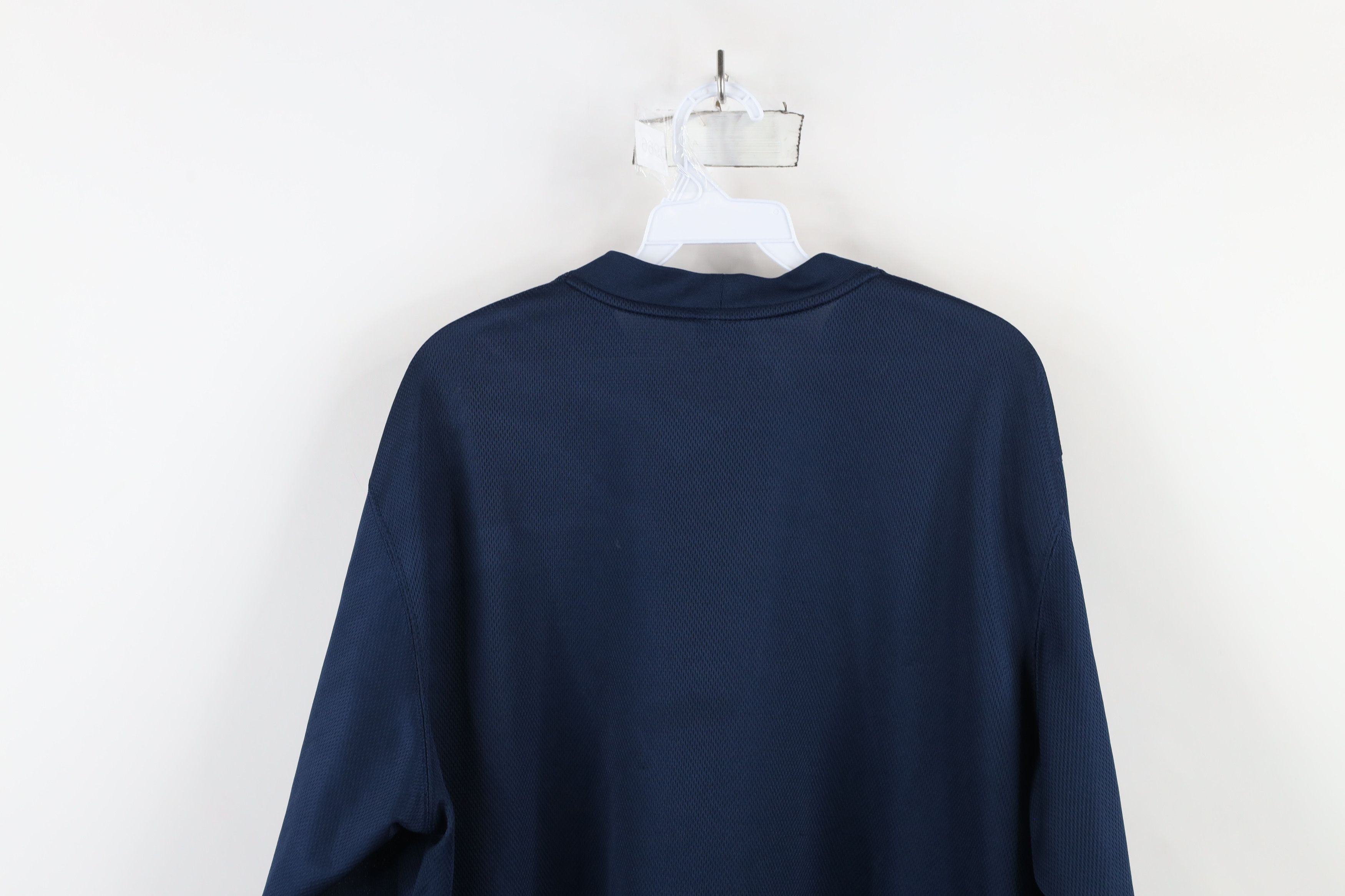 Nike × Vintage Vintage Y2K Nike Mini Swoosh Knit Long Sleeve T-Shirt Blue Size US XL / EU 56 / 4 - 13 Thumbnail