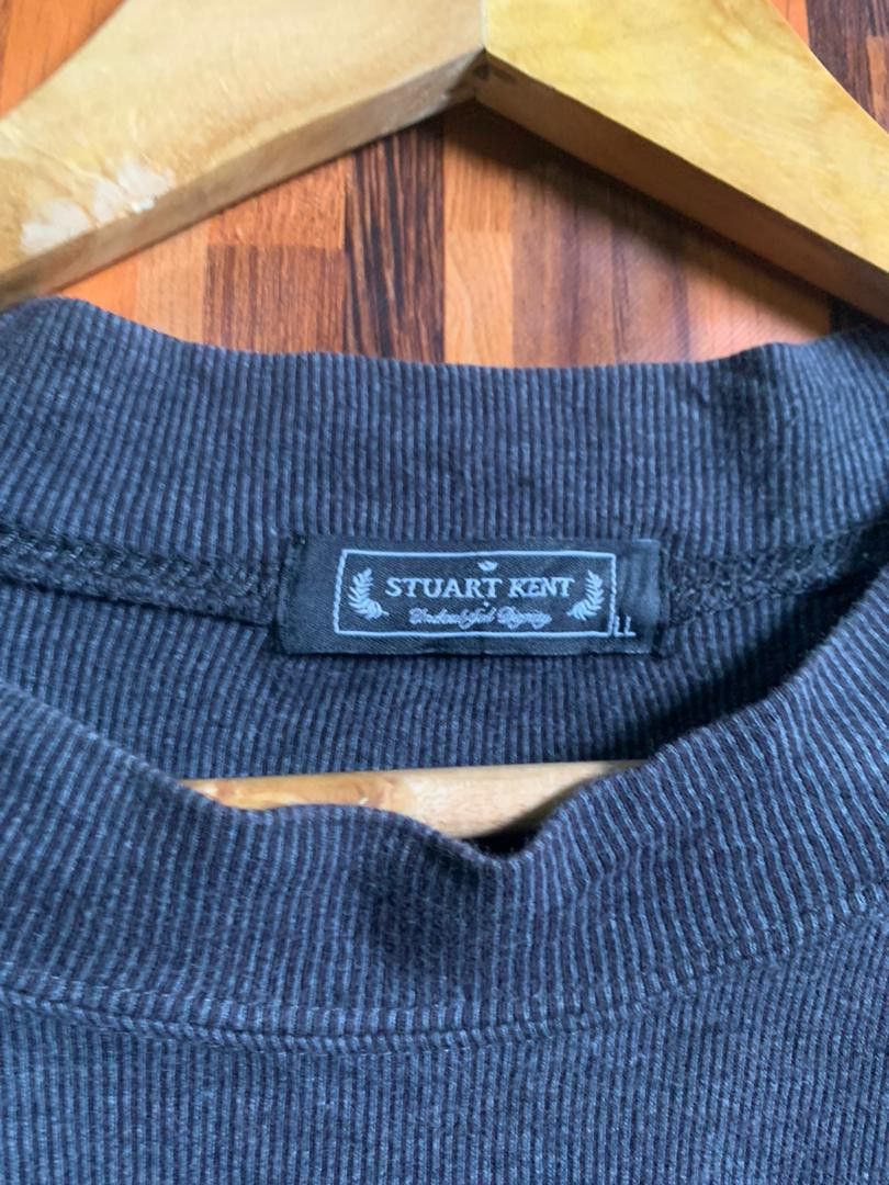 Vintage Vintage STUART KENT dark grey Sweater Faded Pullover knit Size US XL / EU 56 / 4 - 4 Thumbnail