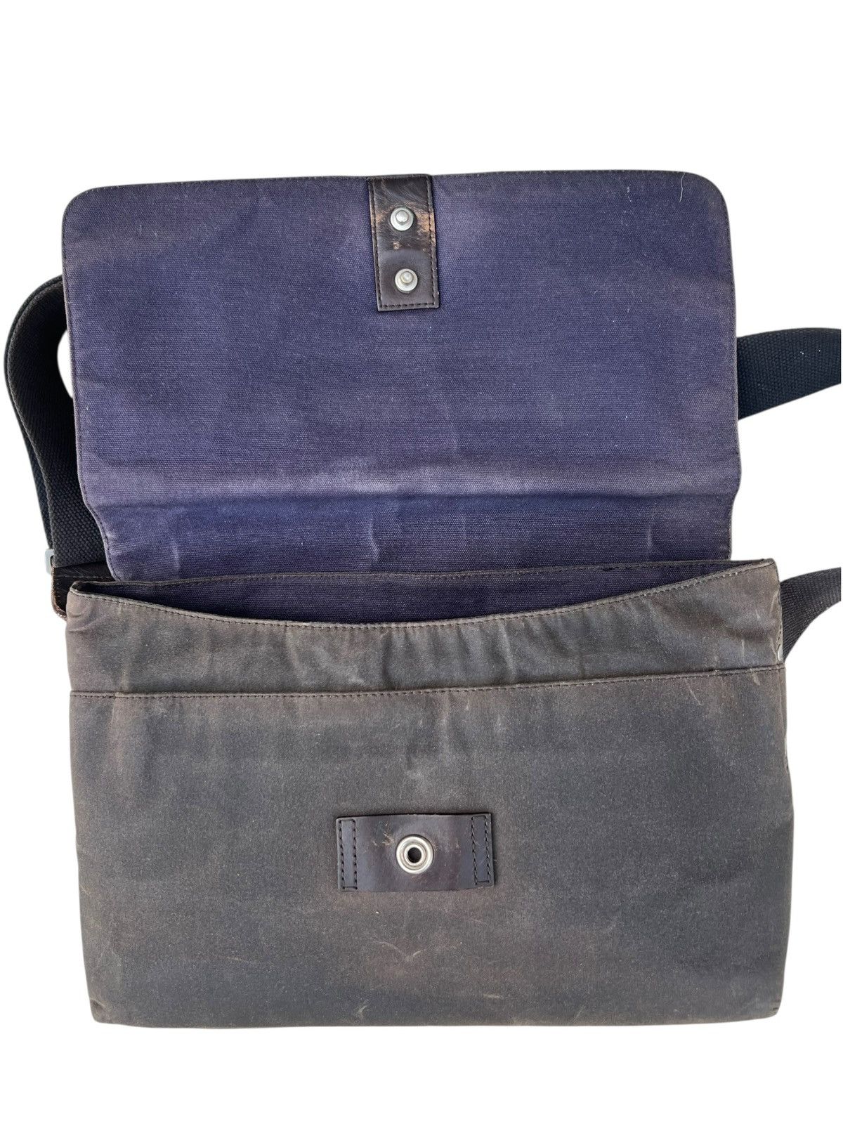 Jack Spade Jack Spade USA Patina Waxed Cotton Canvas Messenger Bag Size ONE SIZE - 7 Thumbnail