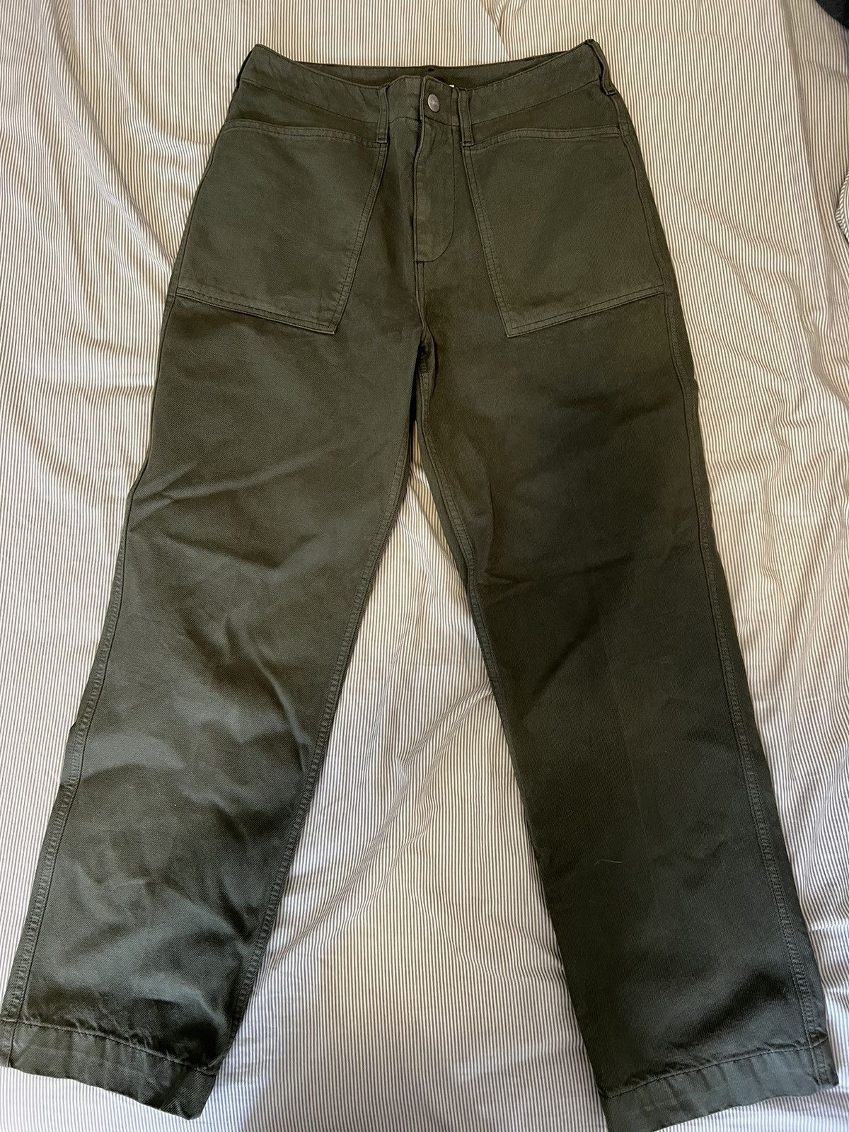 image of Knickerbocker Mfg Co Knickerbocker Twill Cotton Green Pants, Men's (Size 30)