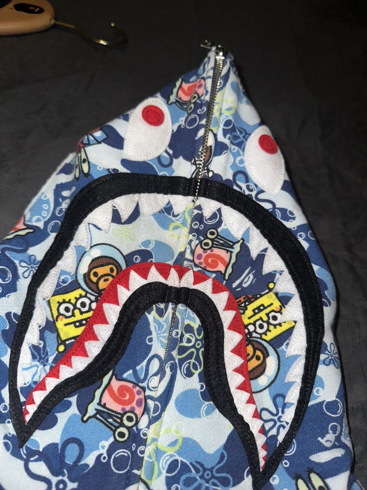 Bape Blue bape spongebob shark zip up hoodie Size US M / EU 48-50 / 2 - 5 Thumbnail