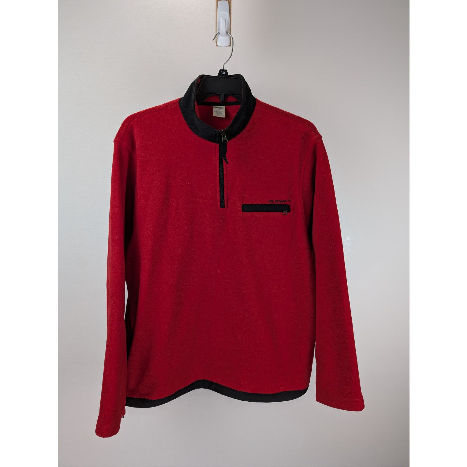Old Navy o1rshd1 Fleece Quarter-Zip Pullover Jacket in Red Size US XL / EU 56 / 4 - 2 Thumbnail