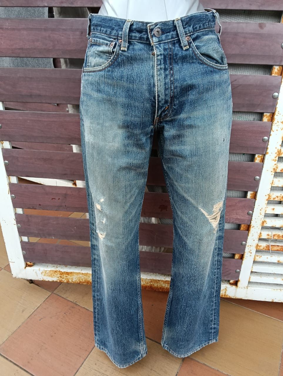 Levi's Distressed vintage Levi's 503 nice faded. (26) Size US 29 - 10 Thumbnail