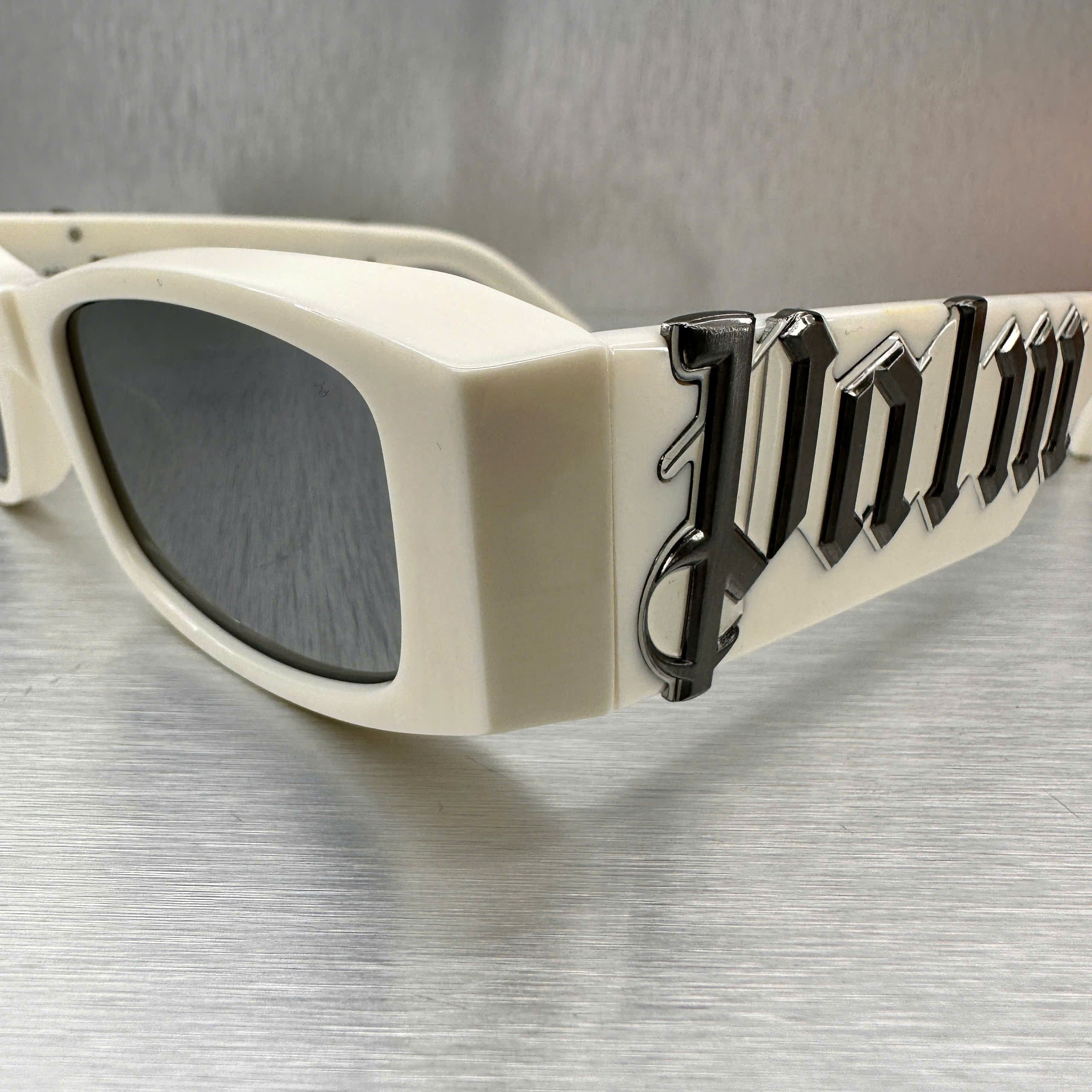 Palm Angels PALM ANGELS PERI007S22PLA0010172 Sunglasses WHITE Size ONE SIZE - 7 Thumbnail