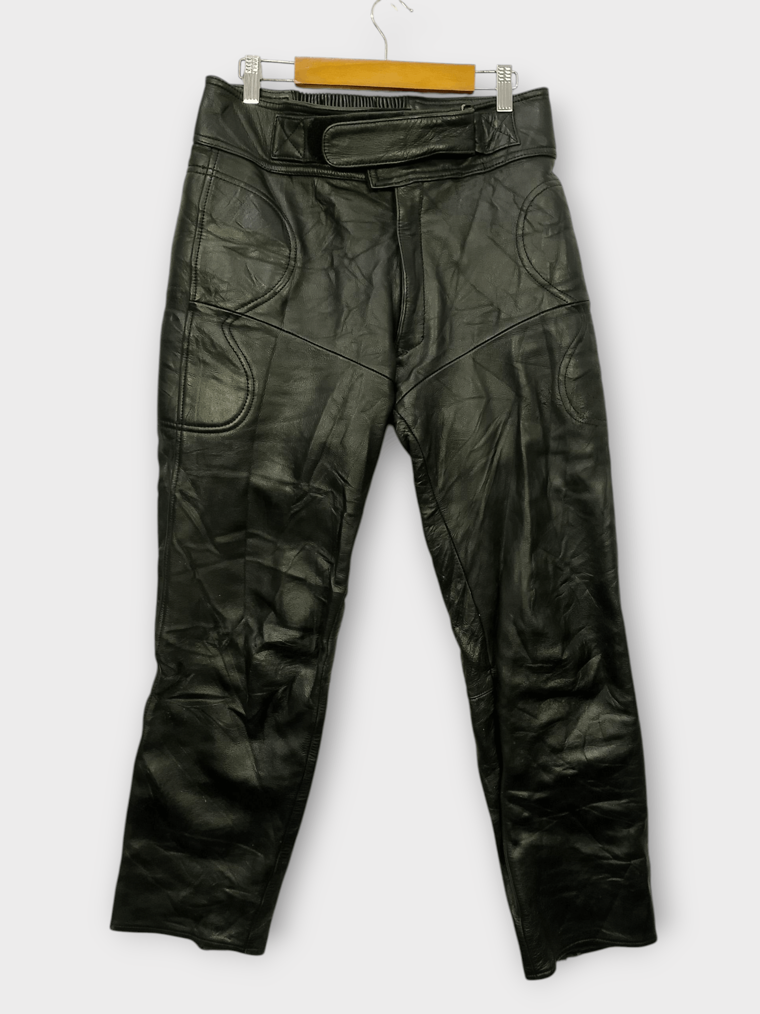 Japanese Brand Vintage 90s NANKAI Leather Motorcycle Pants Size US 30 / EU 46 - 1 Thumbnail