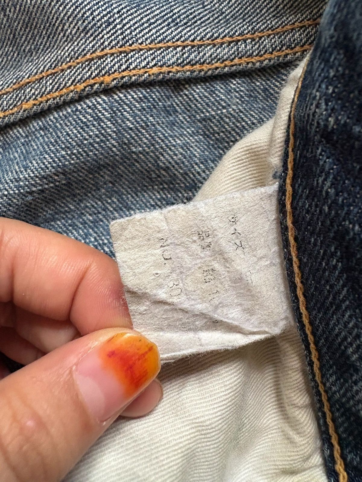 Japanese Brand Vintage Japanese Brand Selvedge Mud Wash Distress Baggy Jean Size US 33 - 9 Thumbnail