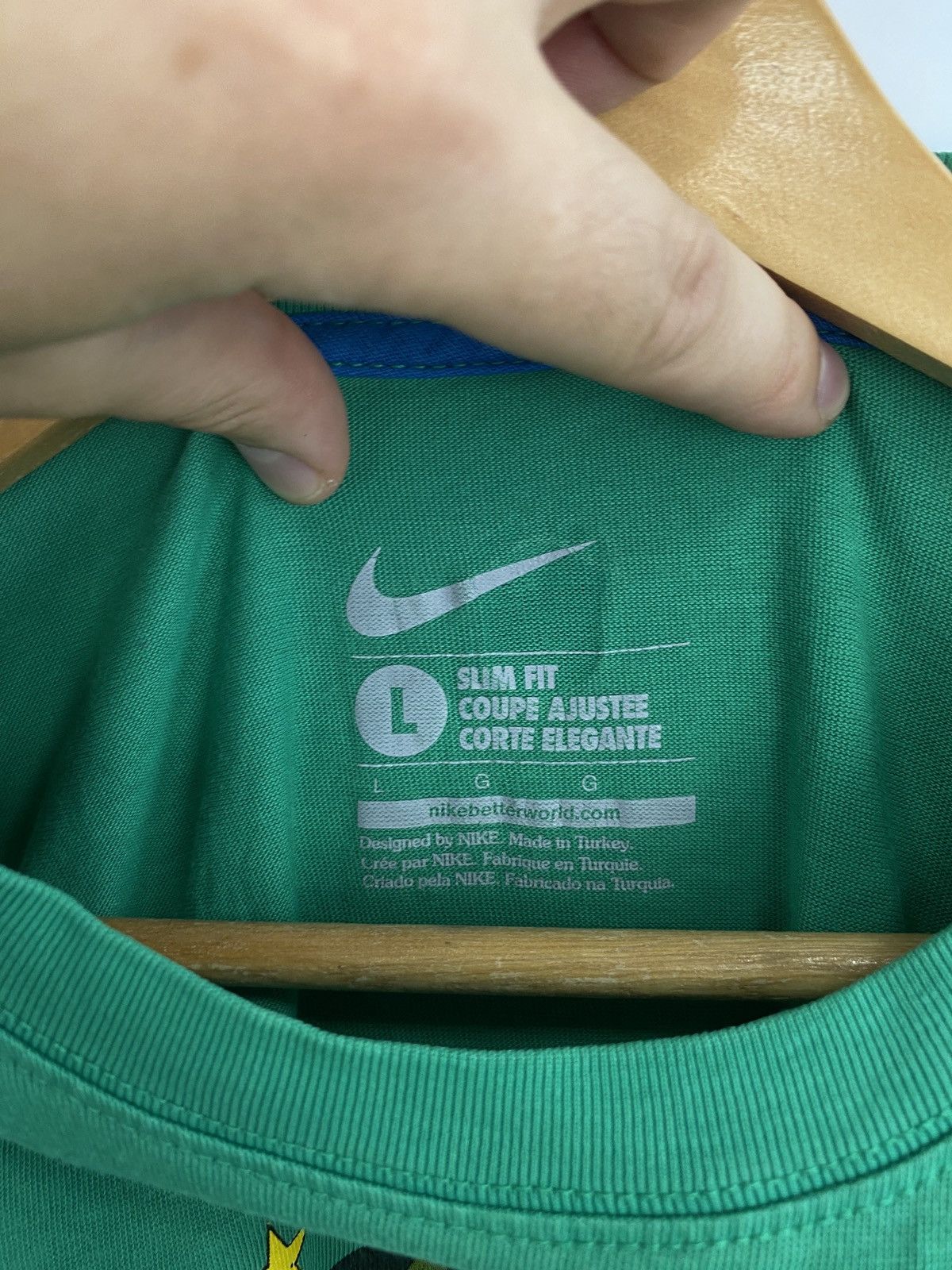 Nike 🇧🇷 Nike Brazil Bird Soccer T-Shirt Rare Retro Hype Y2K Size US L / EU 52-54 / 3 - 6 Thumbnail
