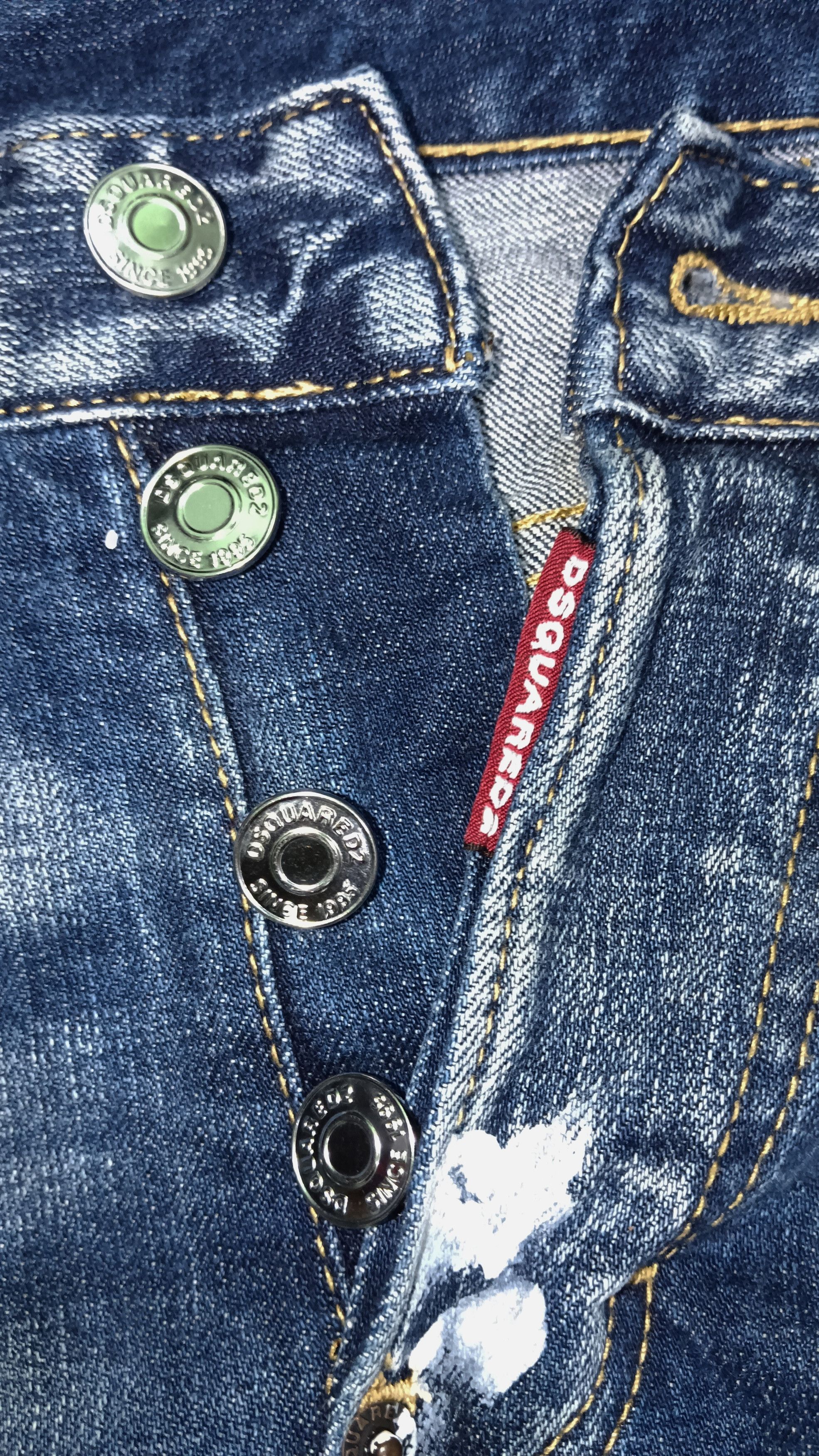Dsquared2 Rare!!!🇯🇵 Dsquared2 🇯🇵 Distressed Patches Skinny Jeans Size US 30 / EU 46 - 7 Thumbnail