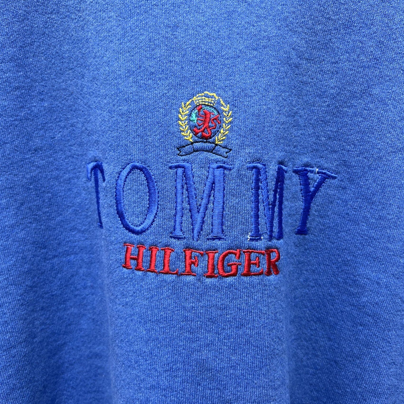 Tommy Hilfiger VTG Tommy Hilfiger Blue Sweater Mens Size L USA Size US L / EU 52-54 / 3 - 2 Thumbnail