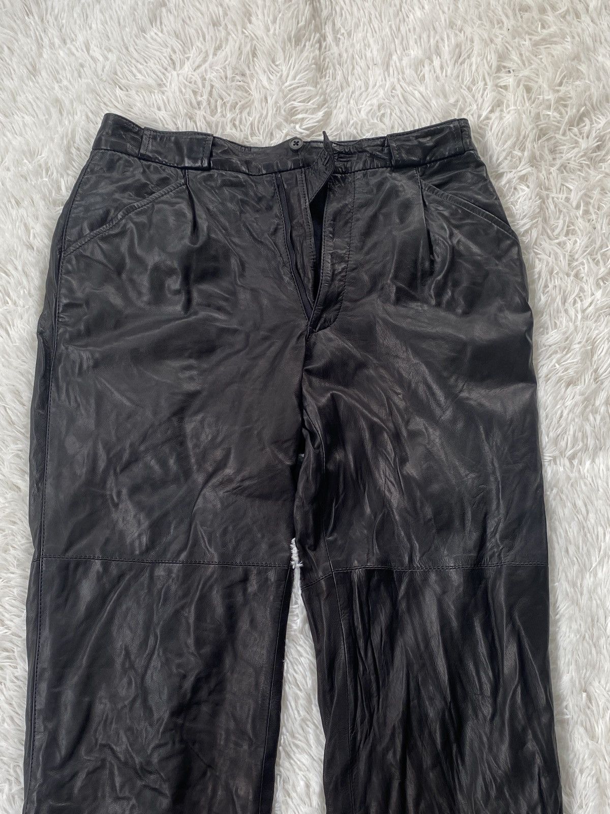 Dior 🔥BINDING Now 🔥 Vintage Dior Leather pants Size US 30 / EU 46 - 3 Thumbnail
