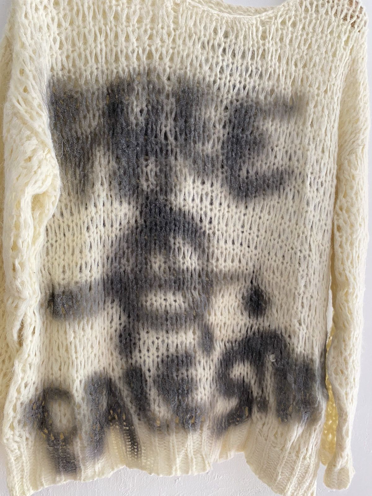 Vintage Fishnet punk hand made knit Size US M / EU 48-50 / 2 - 3 Thumbnail