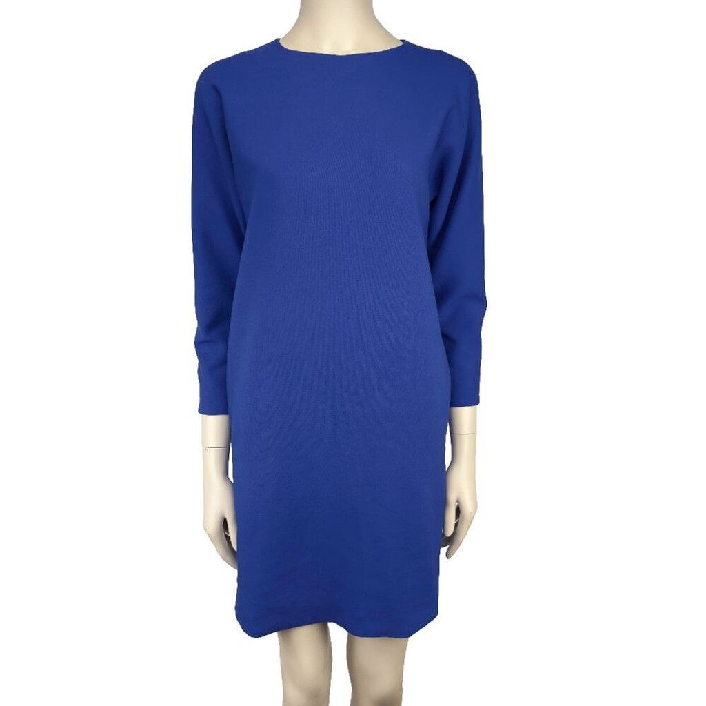 bright blue shift dress Wine Night Shift Dress in Royal Blue main image 1