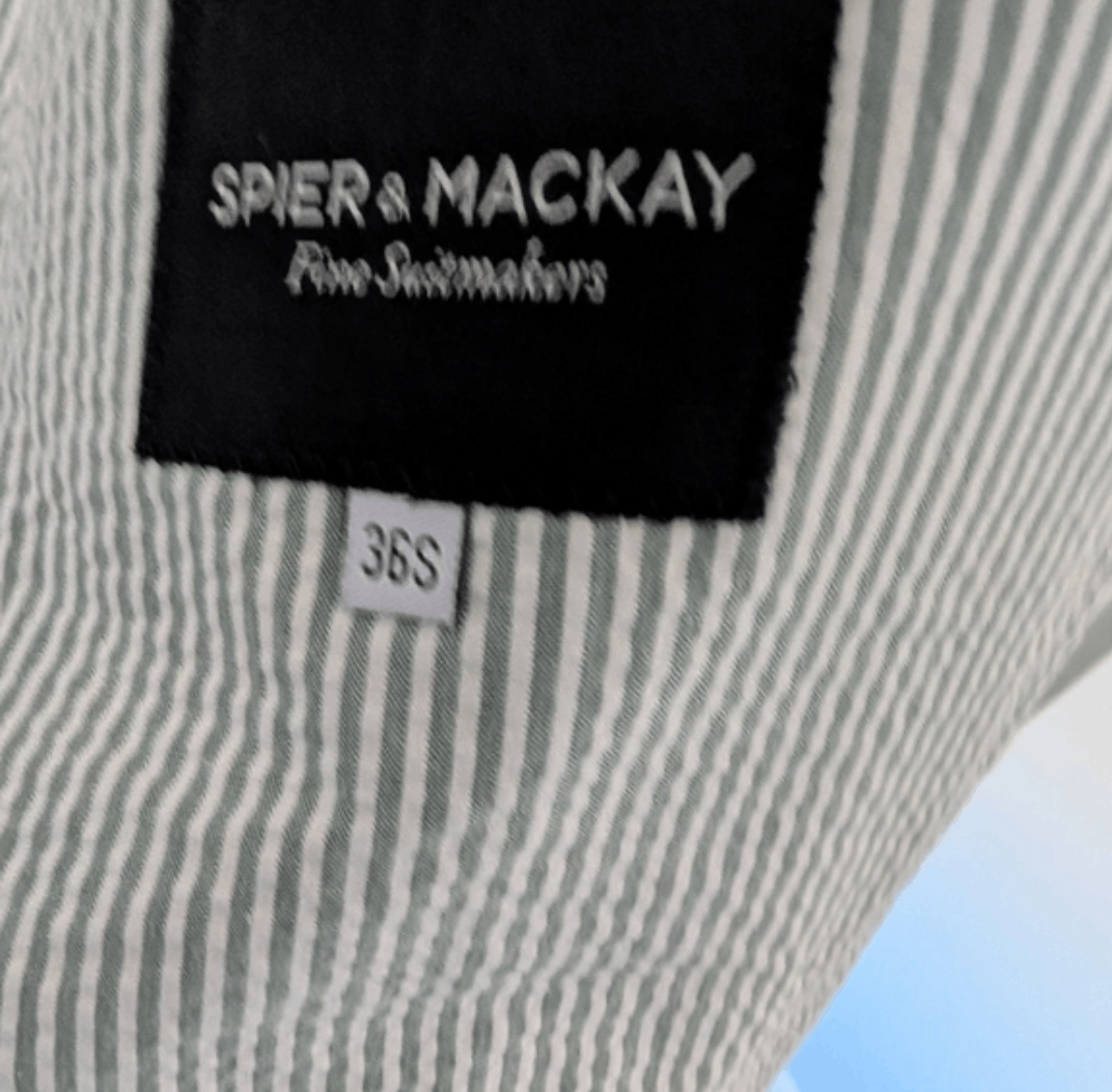 Spier & Mackay Green stripe seersucker sportcoat 36S Size 36S - 2 Thumbnail