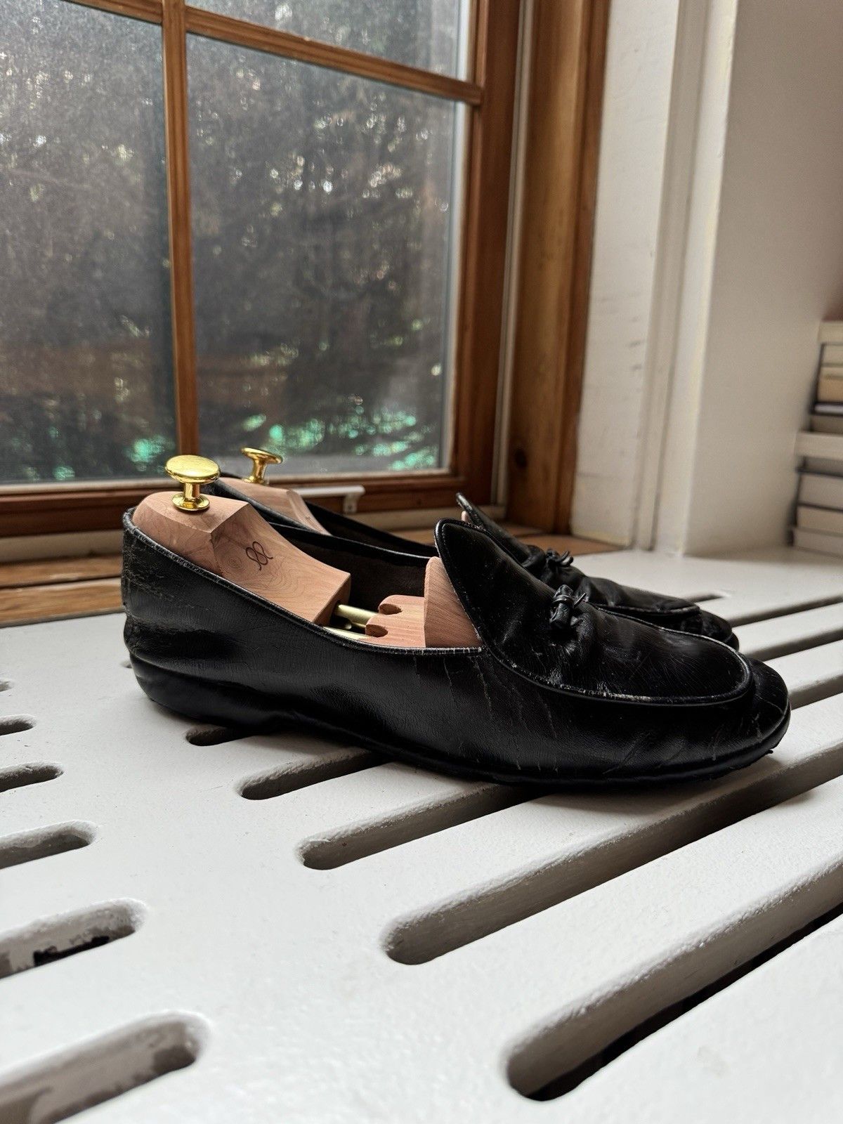 Belgian Shoes Belgian Shoes Mr. Casual Black Patent Evening Loafers 9.5 W Size US 9.5 / EU 42-43 - 3 Thumbnail