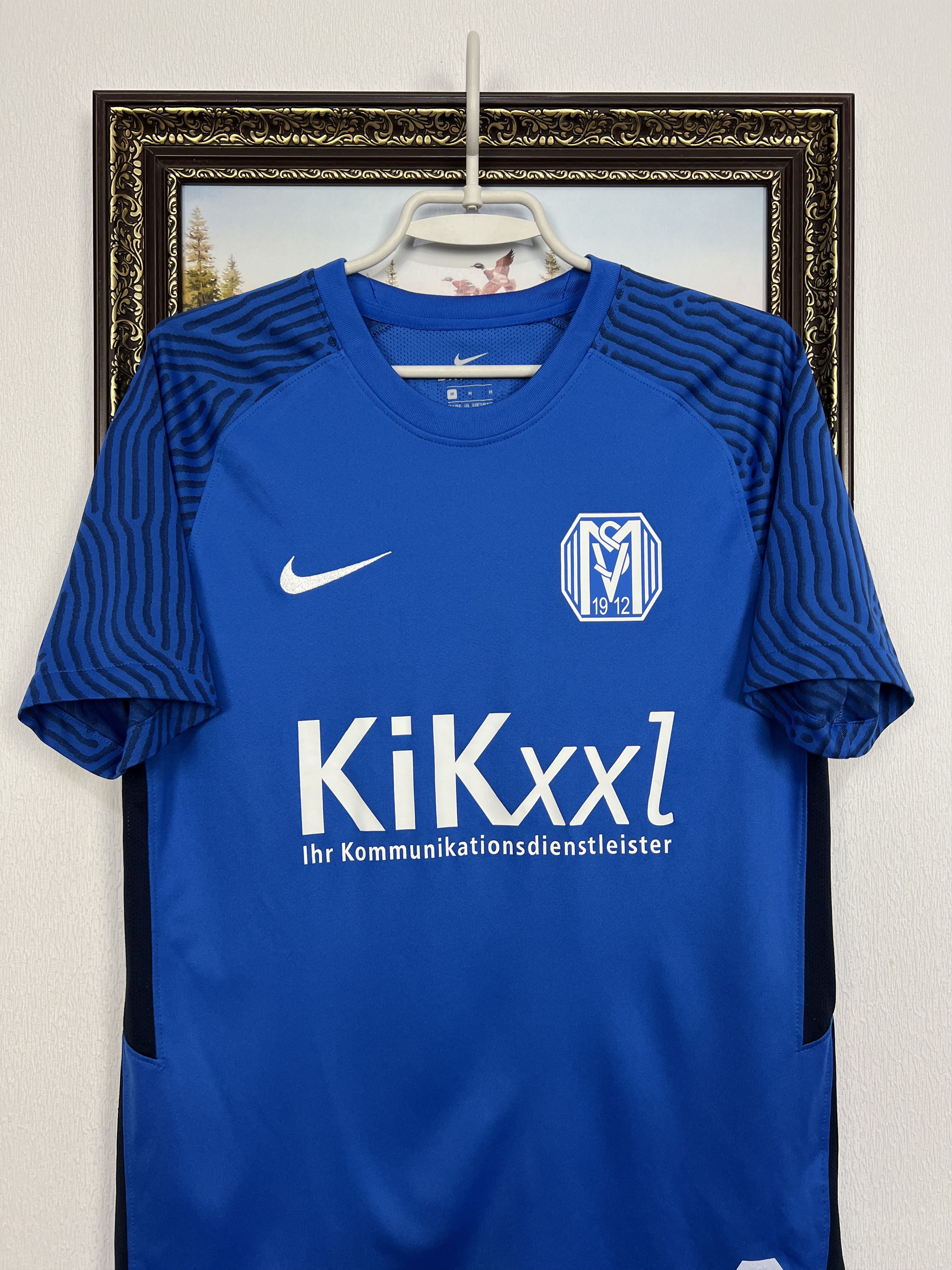 Nike SV Meppen Football Shirt Soccer Nike Blue Jersey Mens Size US M / EU 48-50 / 2 - 2 Thumbnail