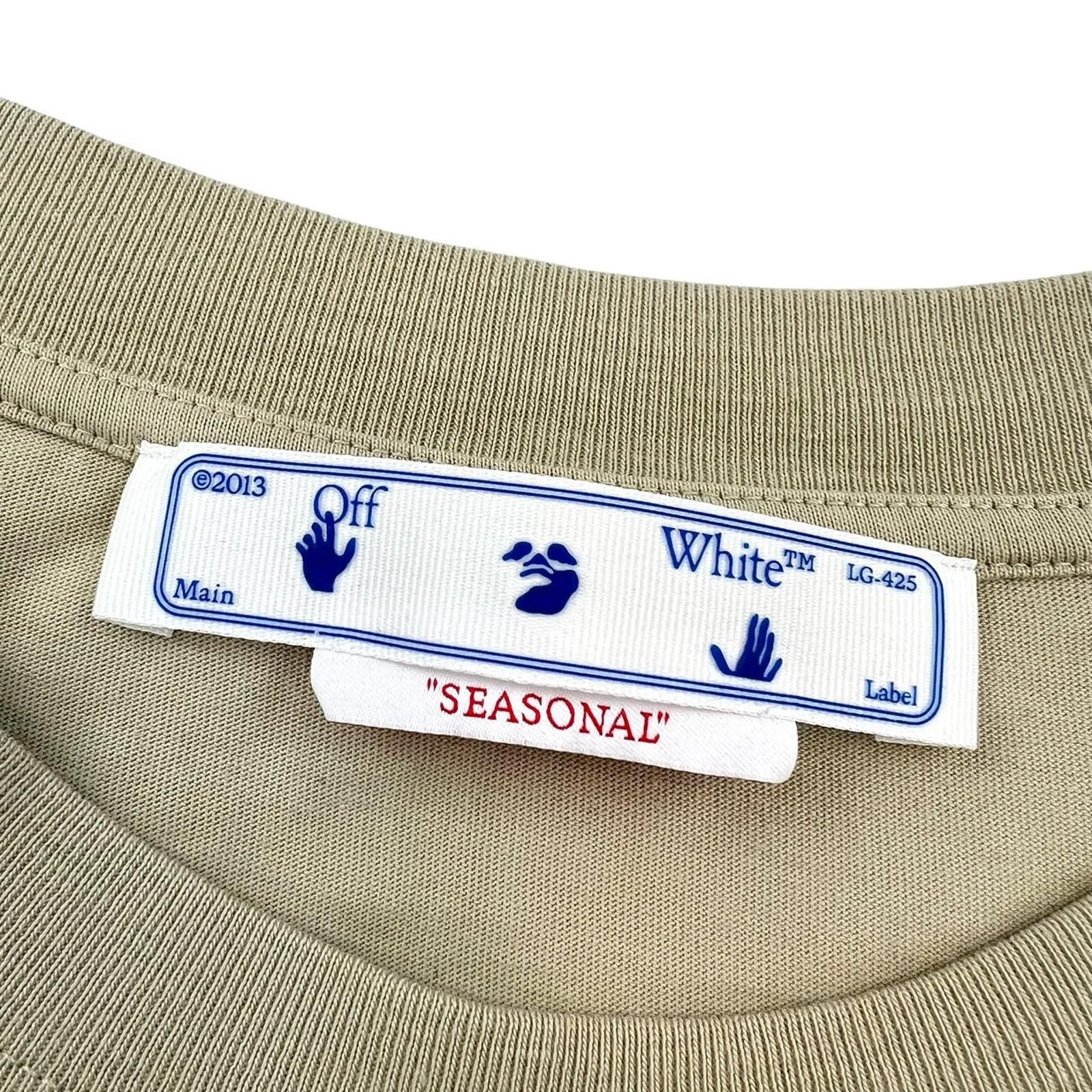 Off-White Off-White Graffiti Arrows Beige T Shirt Size US XXL / EU 58 / 5 - 5 Thumbnail