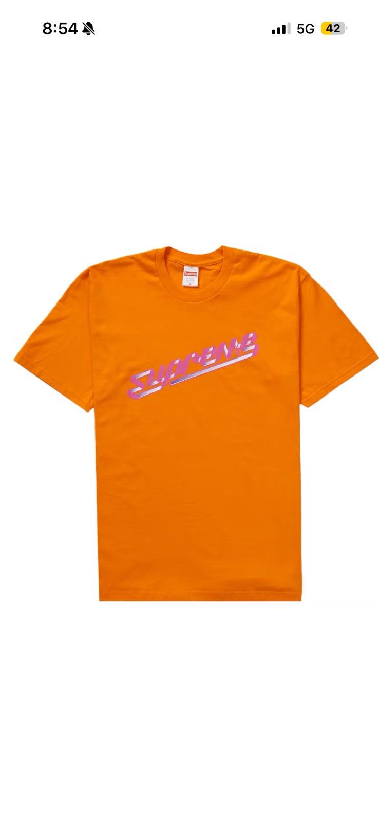 Supreme Supreme Banner Tee FW23 Orange Size US XL / EU 56 / 4 - 4 Thumbnail